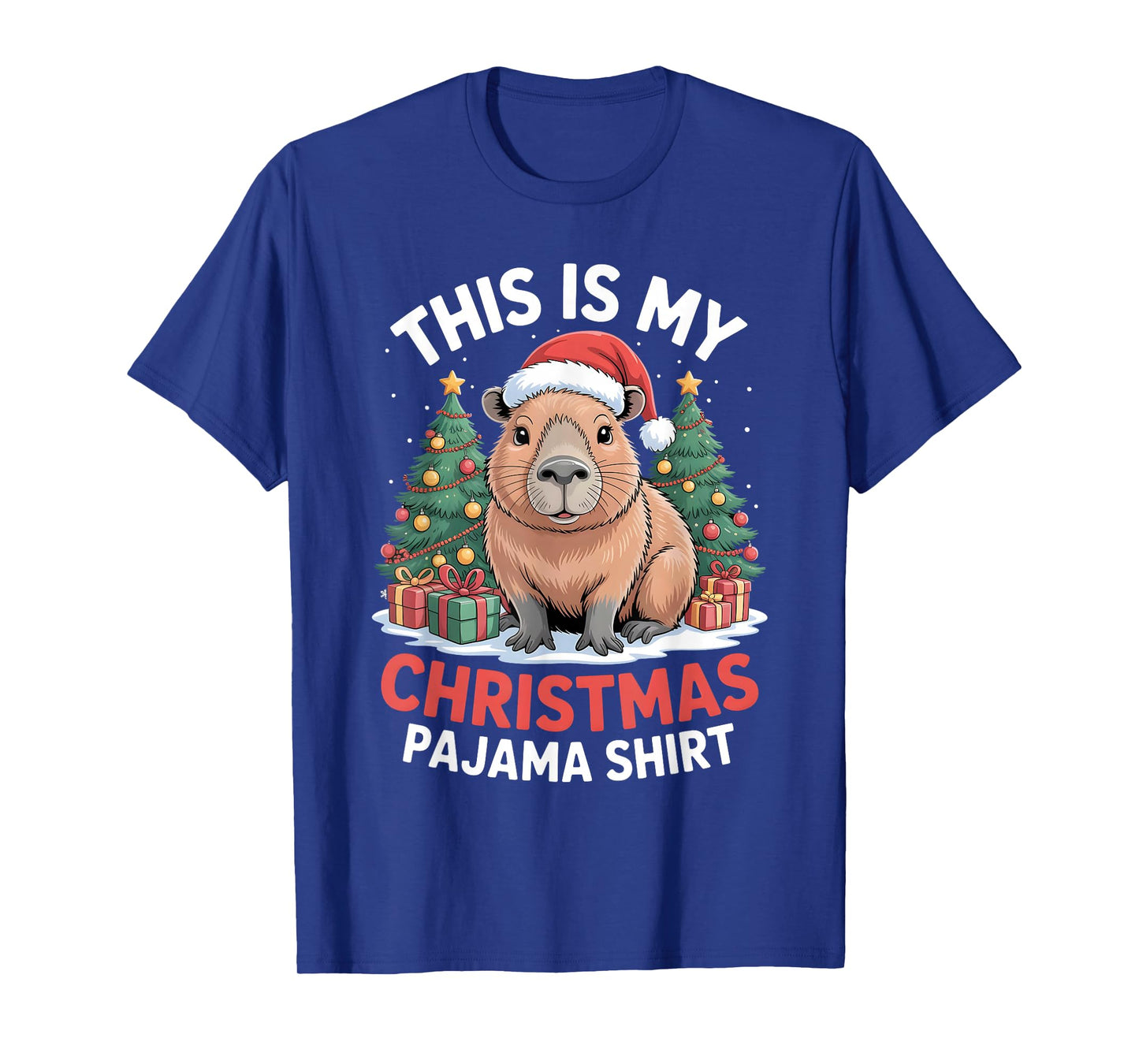 Capybara This is My Christmas Pajama T-Shirt