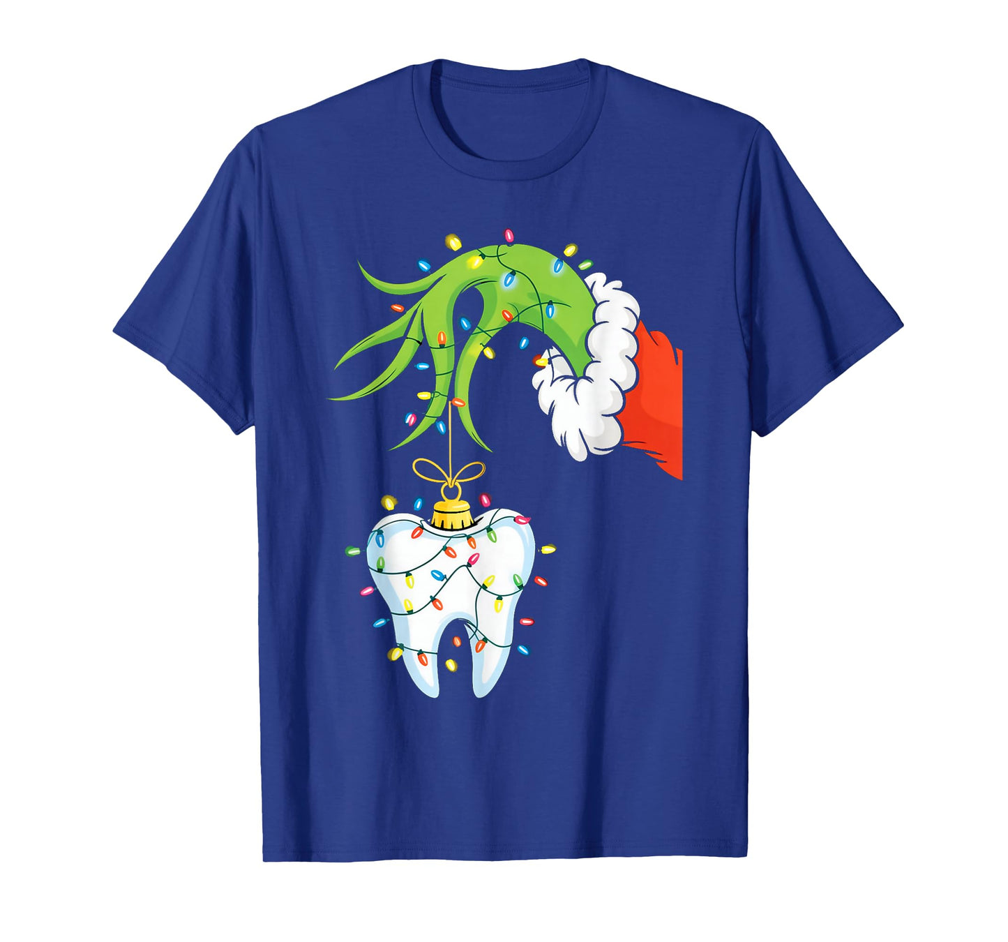 Tooth Dentist Dental Assistant Teeth Christmas Xmas T-Shirt