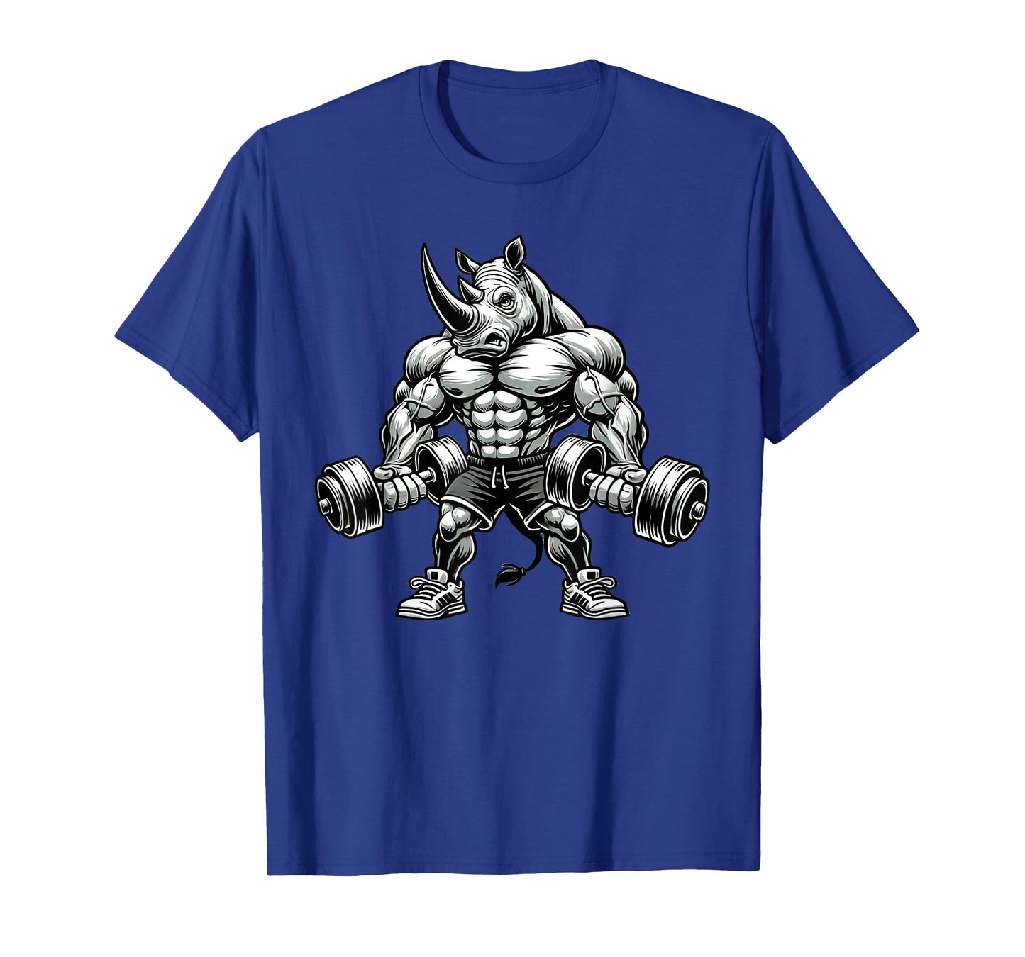 Rhino Powerlifting Weightlifting Gym Workout T-Shirt