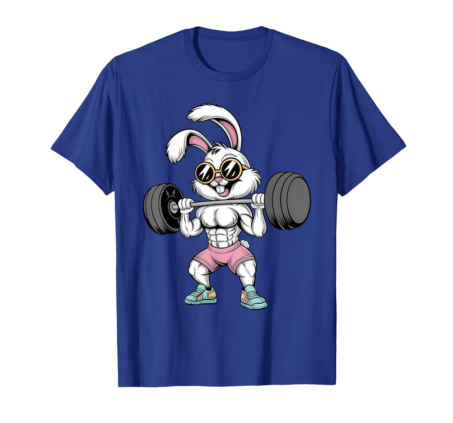 Funny Easter Day Workout Deadlift Bunny Rabbit Gym Men Women T-Shirt