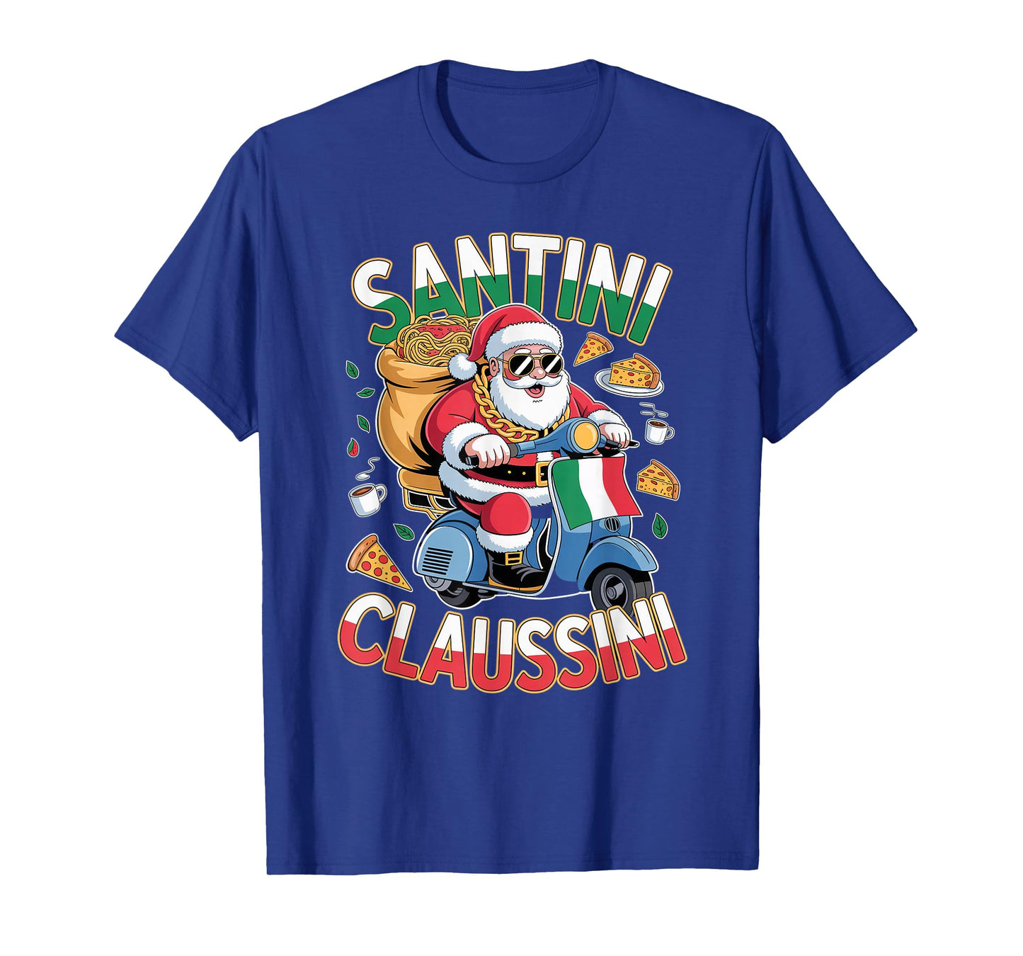 Italian Brainrot Christmas Santini Claussini Funny Santa T-Shirt