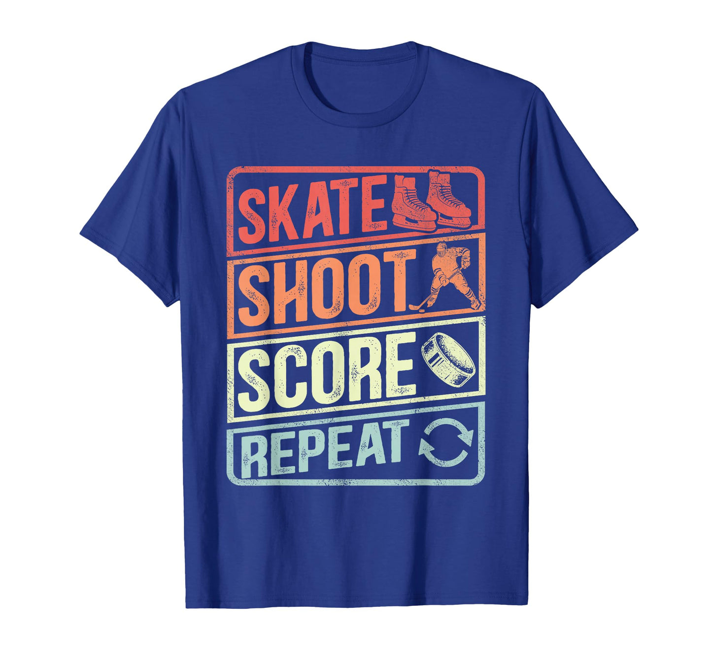 Retro Hockey Lovers Meme for Boys men Players fan Ice Hockey T-Shirt