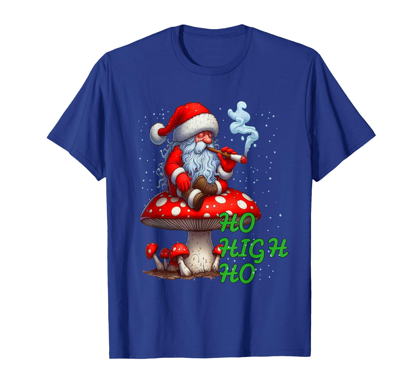 High Christmas Santa Ho High Ho Marijuana Weed Ugly Xmas T-Shirt