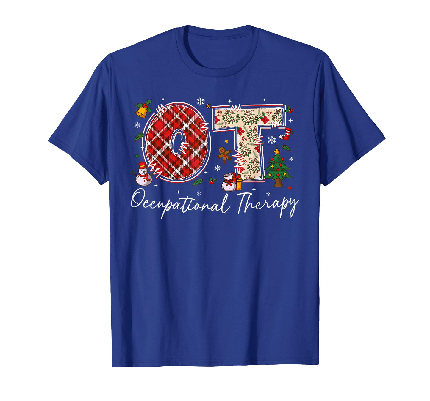Retro OT Occupational Therapy Santa Christmas OT Squad T-Shirt