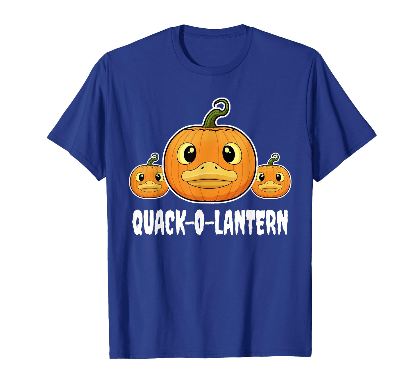Quack-O-Lantern Funny Duck Halloween Costume Pumpkin Outfit T-Shirt