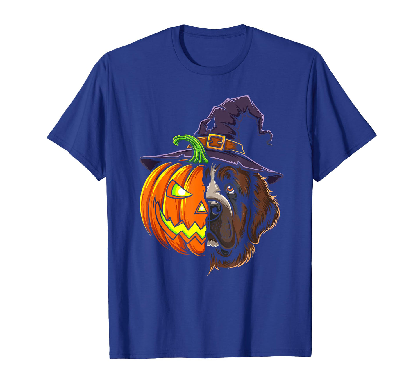 Newfoundland Pumpkin Jack O Lantern Halloween Mens Womens T-Shirt