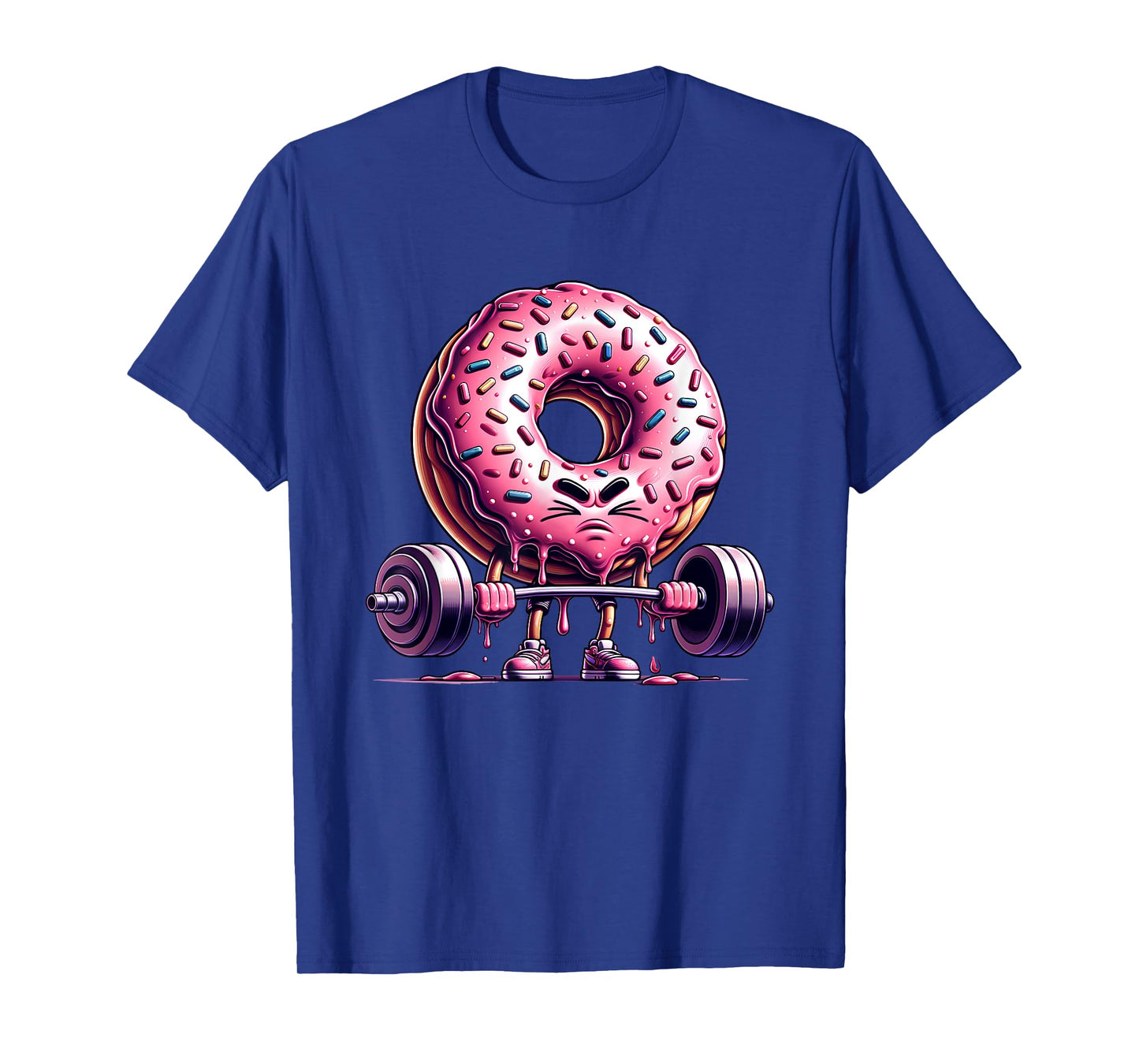 Donut Deadlift Weightlifing Funny Fitness Workout Gym Lover T-Shirt