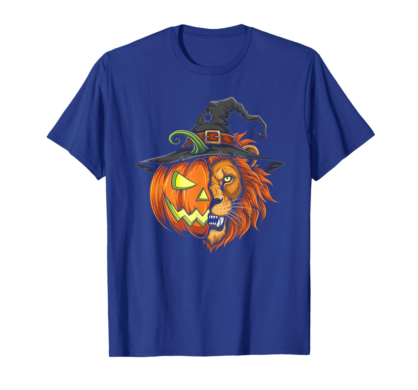 Lion Pumpkin Jack O Lantern Halloween Kids Mens Womens T-Shirt