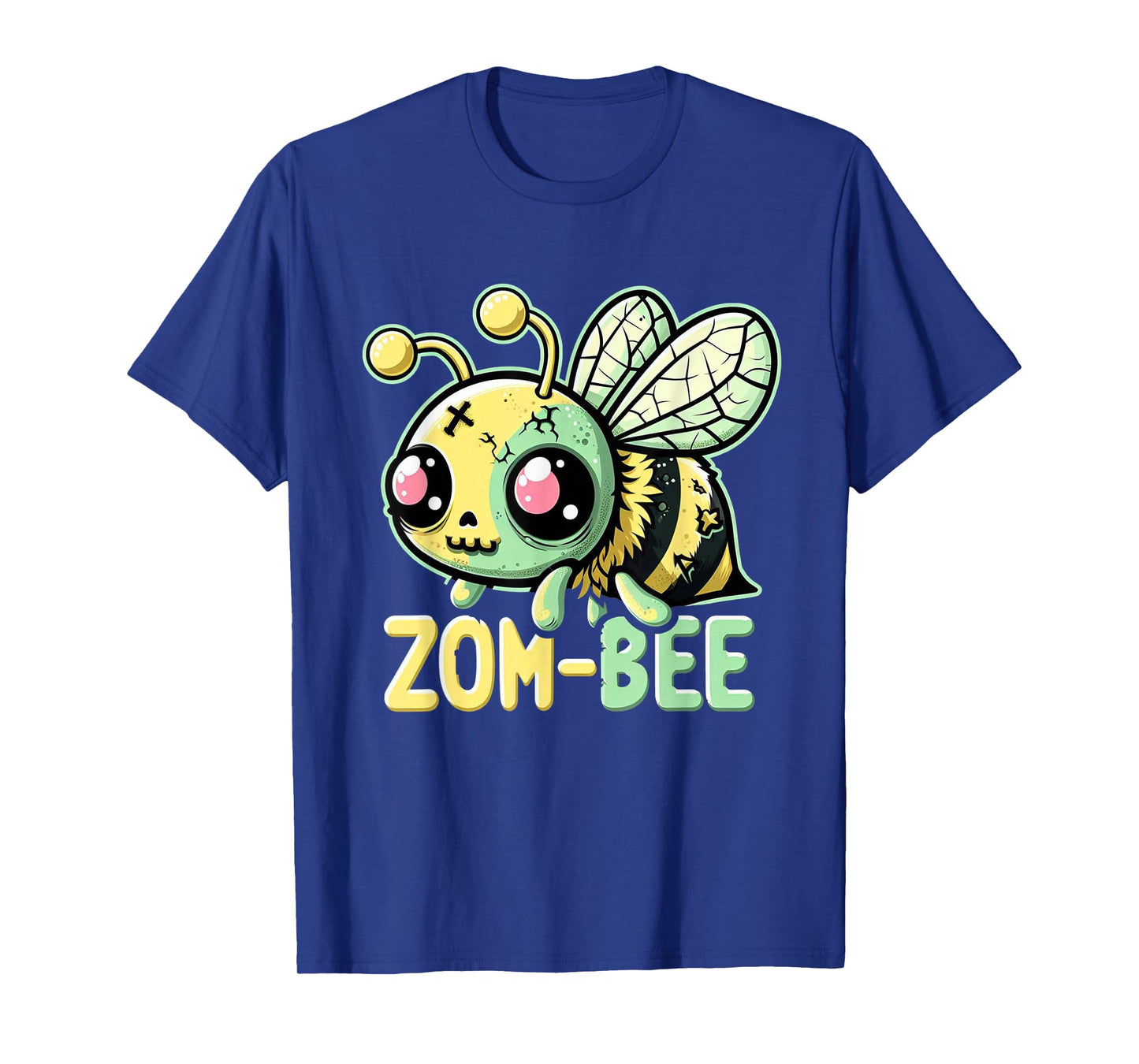 Zom-Bee Adorably Creepy Zombie Bee Cartoon Halloween T-Shirt