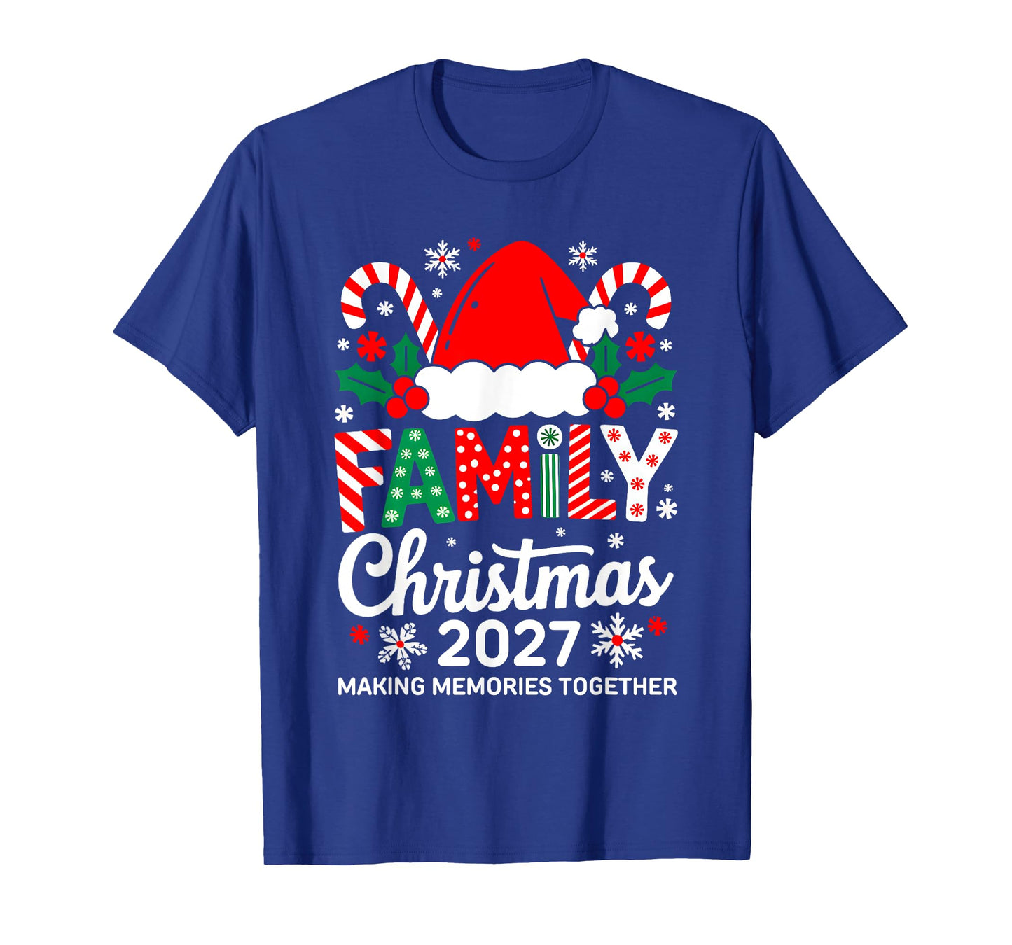 Family Christmas 2027 Matching Costume Together Xmas Squad T-Shirt