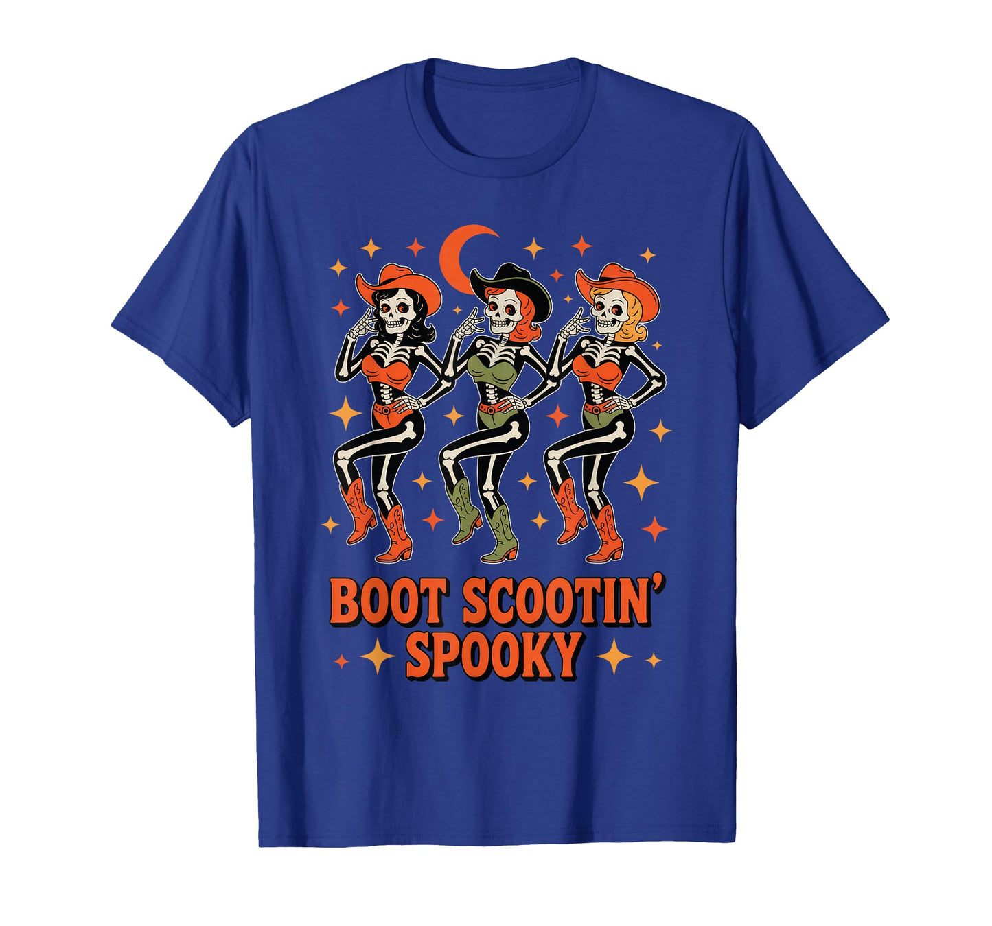 Boot Scootin Cowgirl Spooky Western Line Dance T-Shirt