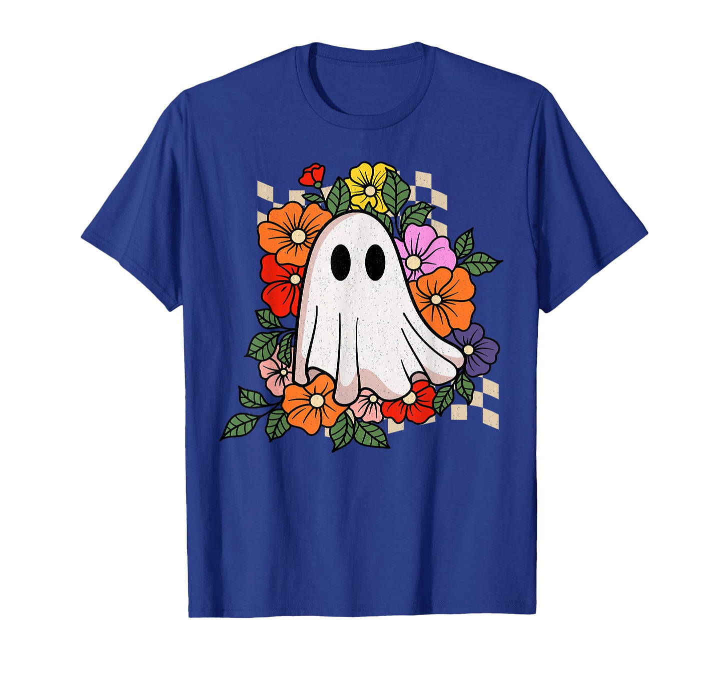Ghost Aesthetic Flowers Halloween Costume Spooky Season T-Shirt