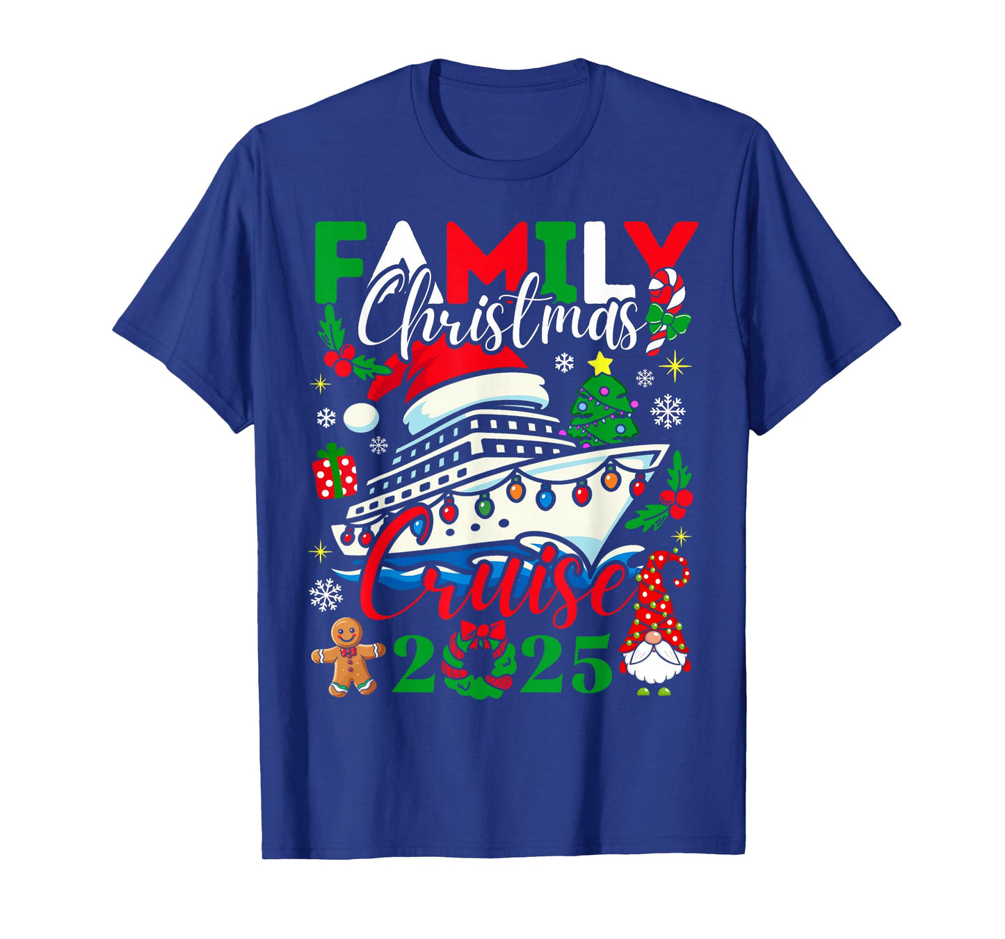 Family Christmas Cruise 2025 Matching Group Cruise Holiday T-Shirt