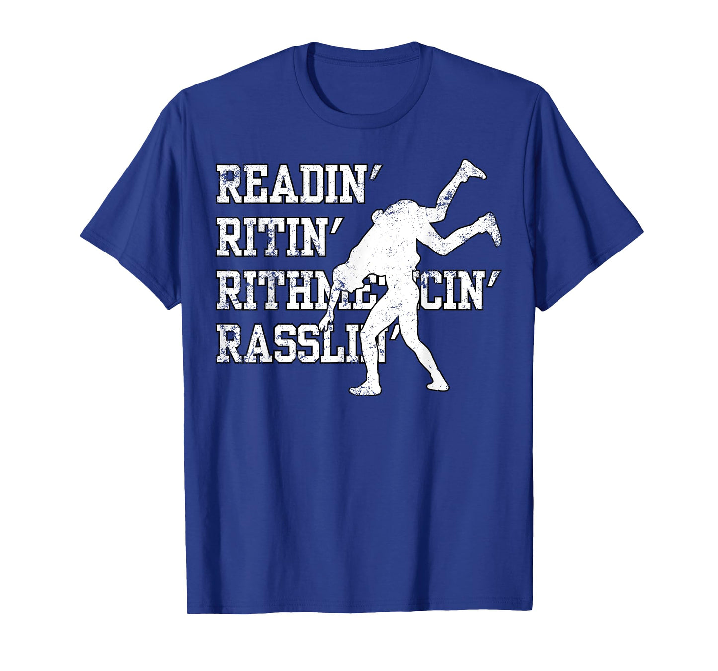 Funny Wrestling Funny Rassling Wrestler Love To Wrestle Gym T-Shirt