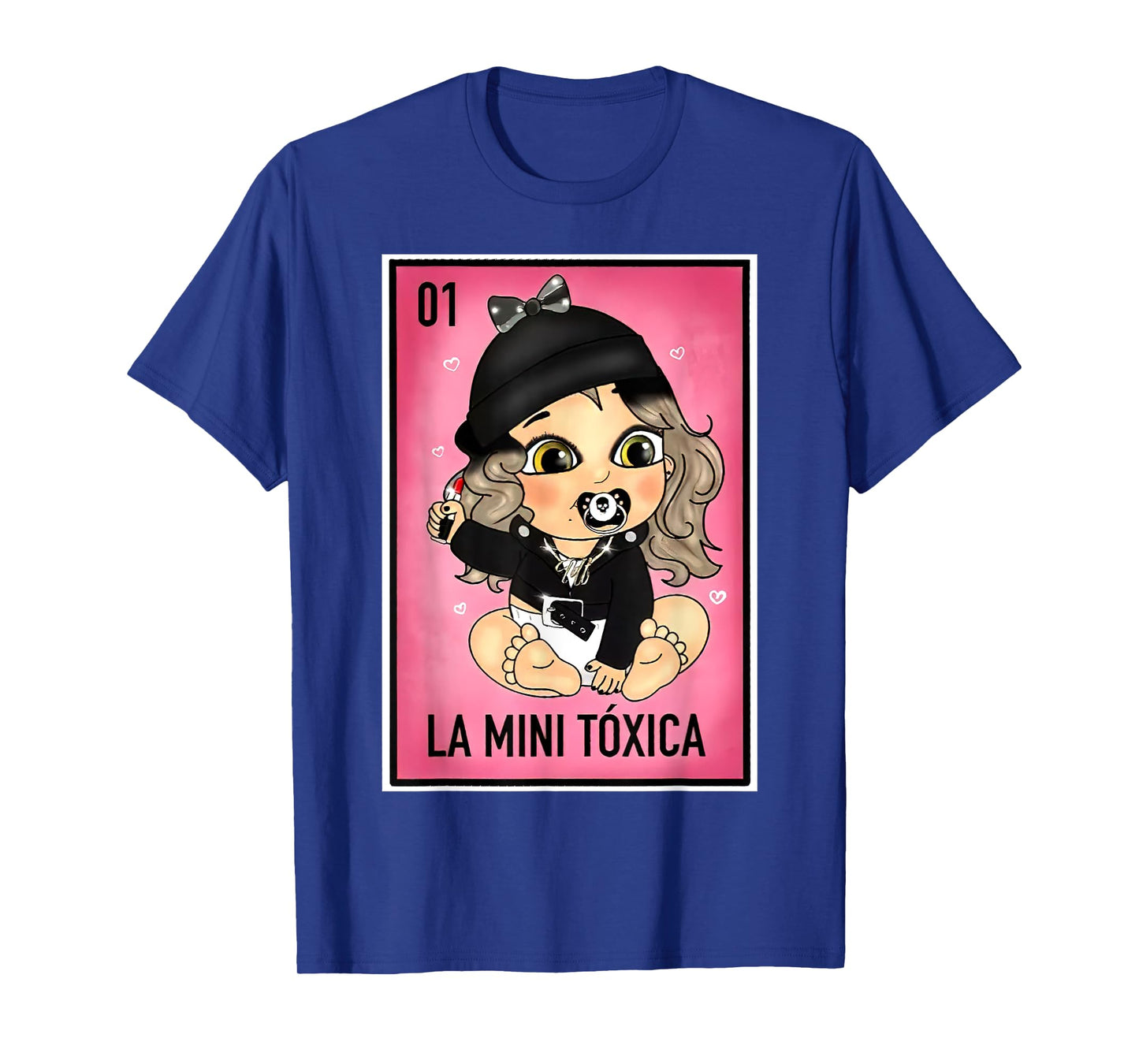 La Mini Toxica Kids Card Mexican Lottery Card Baby Girl T-Shirt