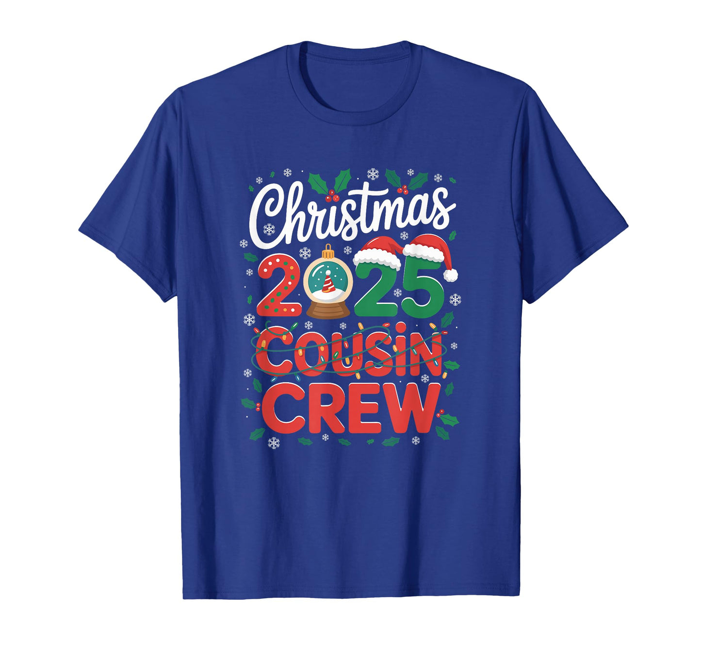 Cousin Crew Christmas 2025 Family Matching Xmas T-Shirt