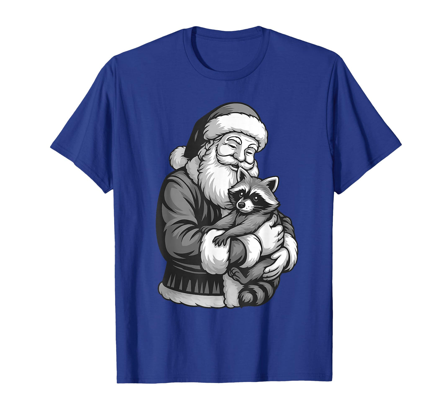 Raccoon Santa Claus Christmas Animal Lover T-Shirt