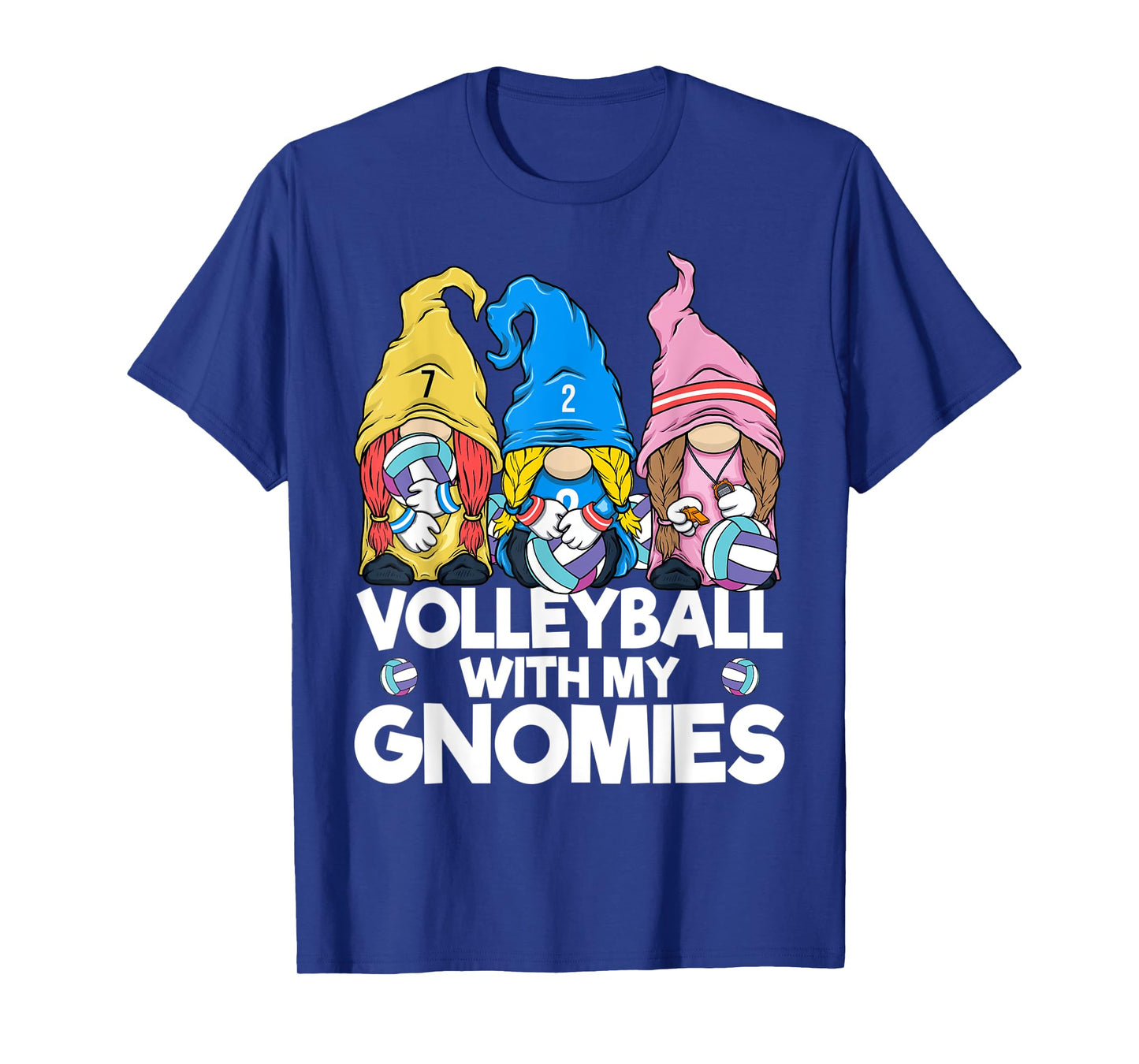 Volleyball Gnome Volleyball with My Gnomies Women Teen Girls T-Shirt