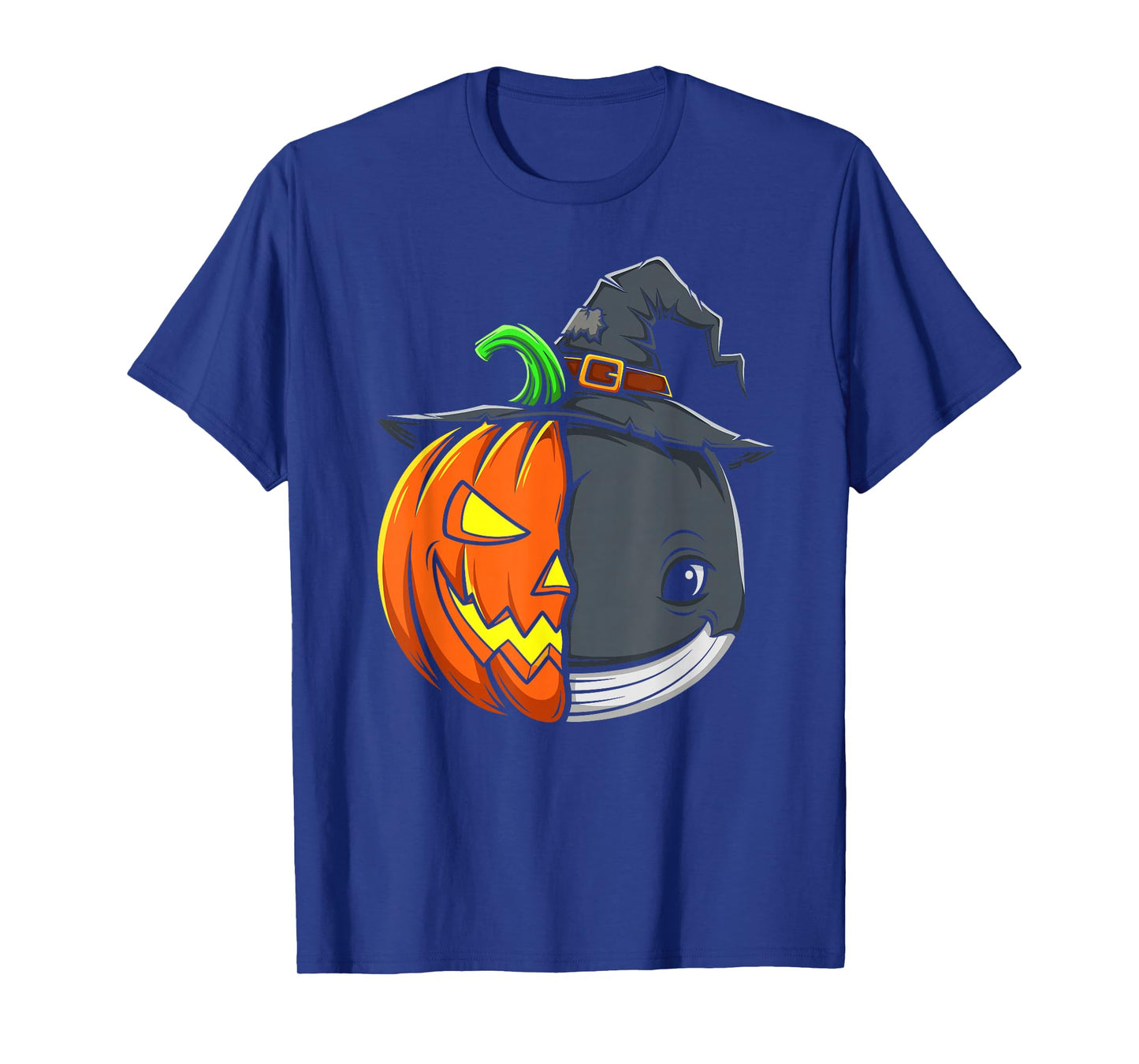 Whale Pumpkin Jack O Lantern Halloween Kids Mens Womens T-Shirt