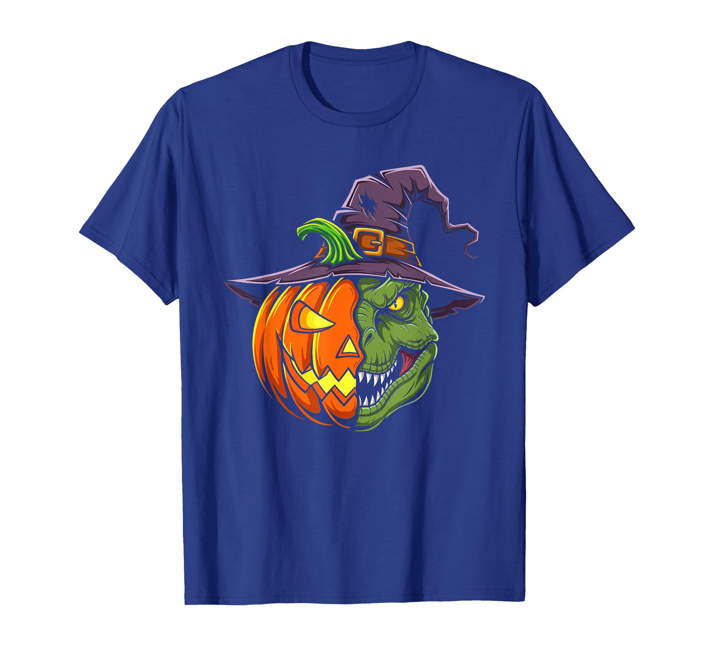 T Rex Pumpkin Jack O Lantern Halloween Kids Mens Womens T-Shirt