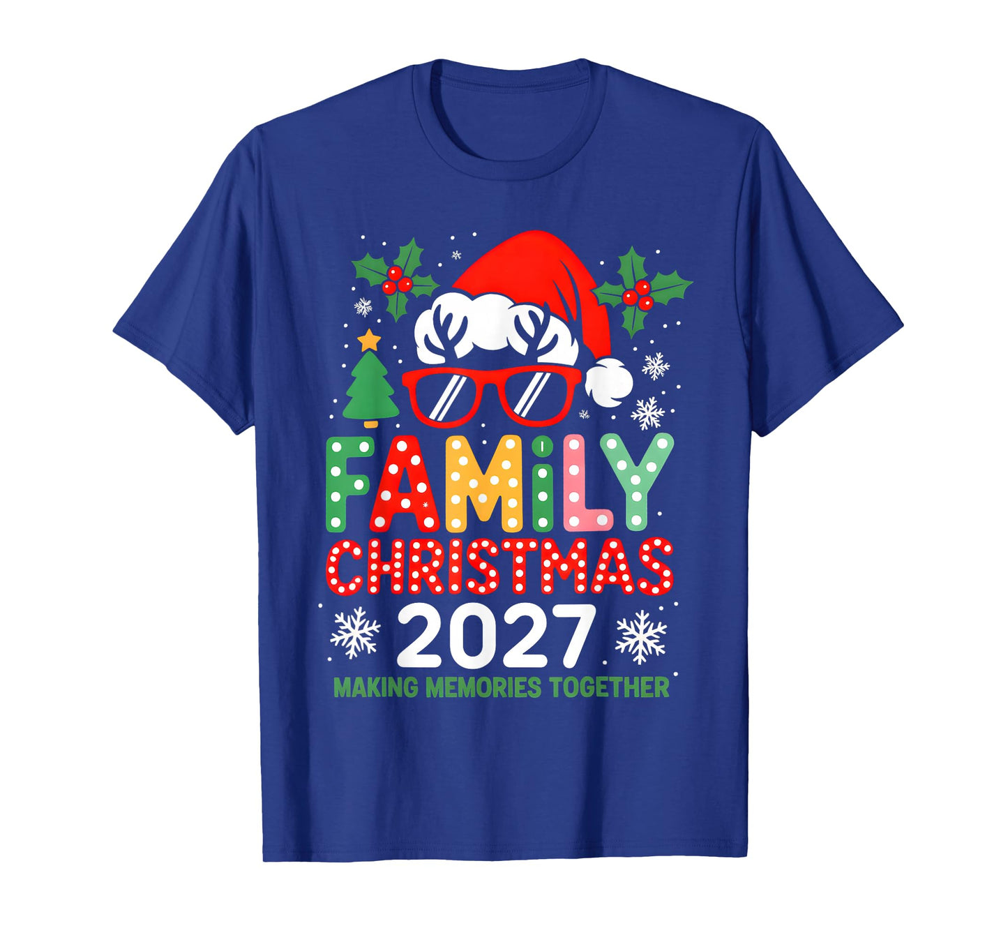 Family Christmas 2027 Christmas Squad Xmas Matching Pajamas T-Shirt