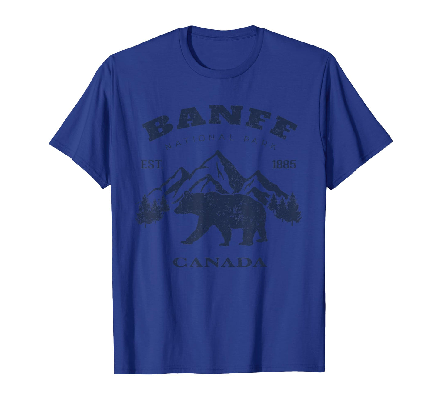 Vintage Banff National Park Canada Souvenir Hiking Camping T-Shirt