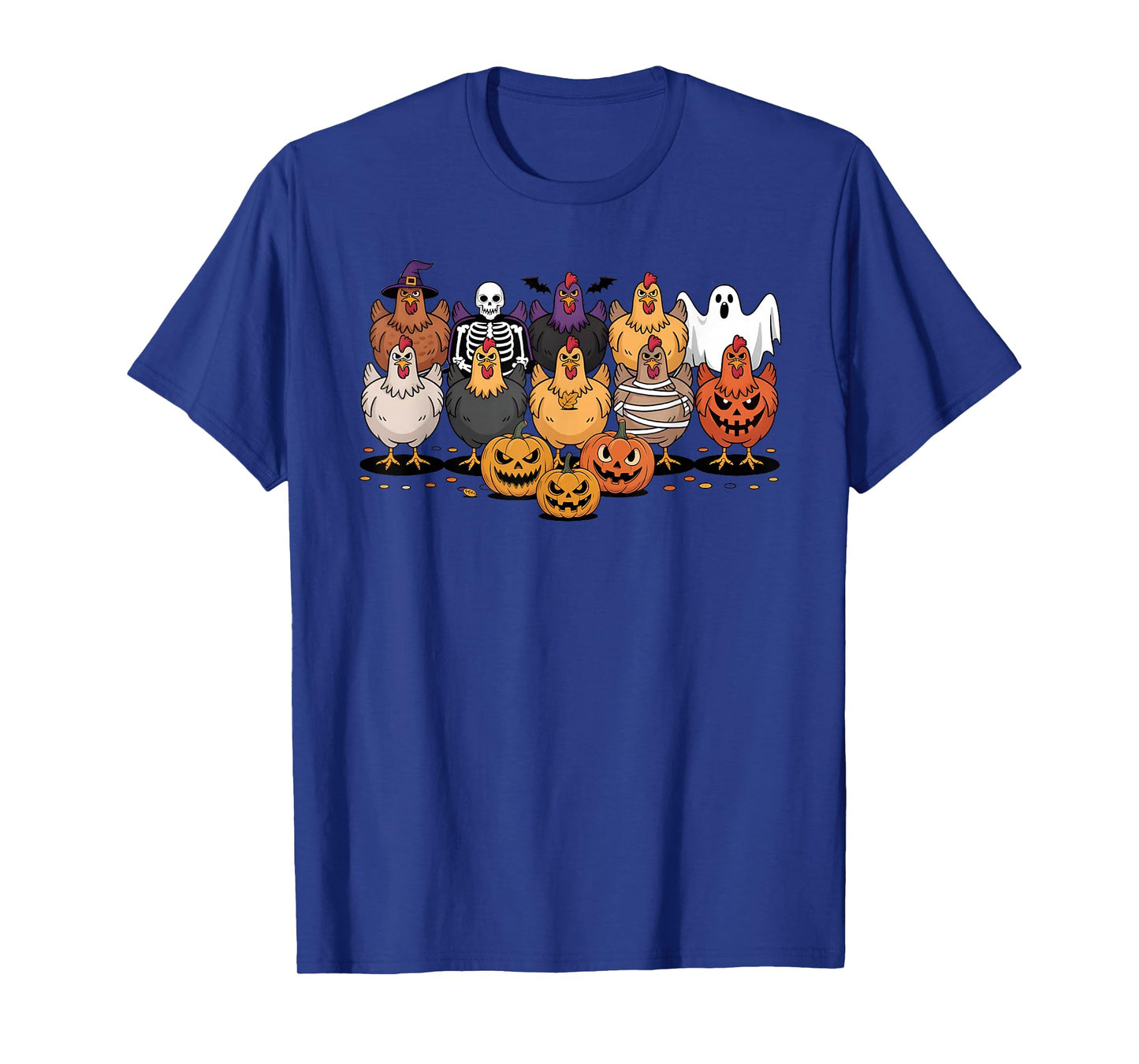 Just a Spooky Chicken Zombie Mummy Pumpkin Halloween Ghost T-Shirt
