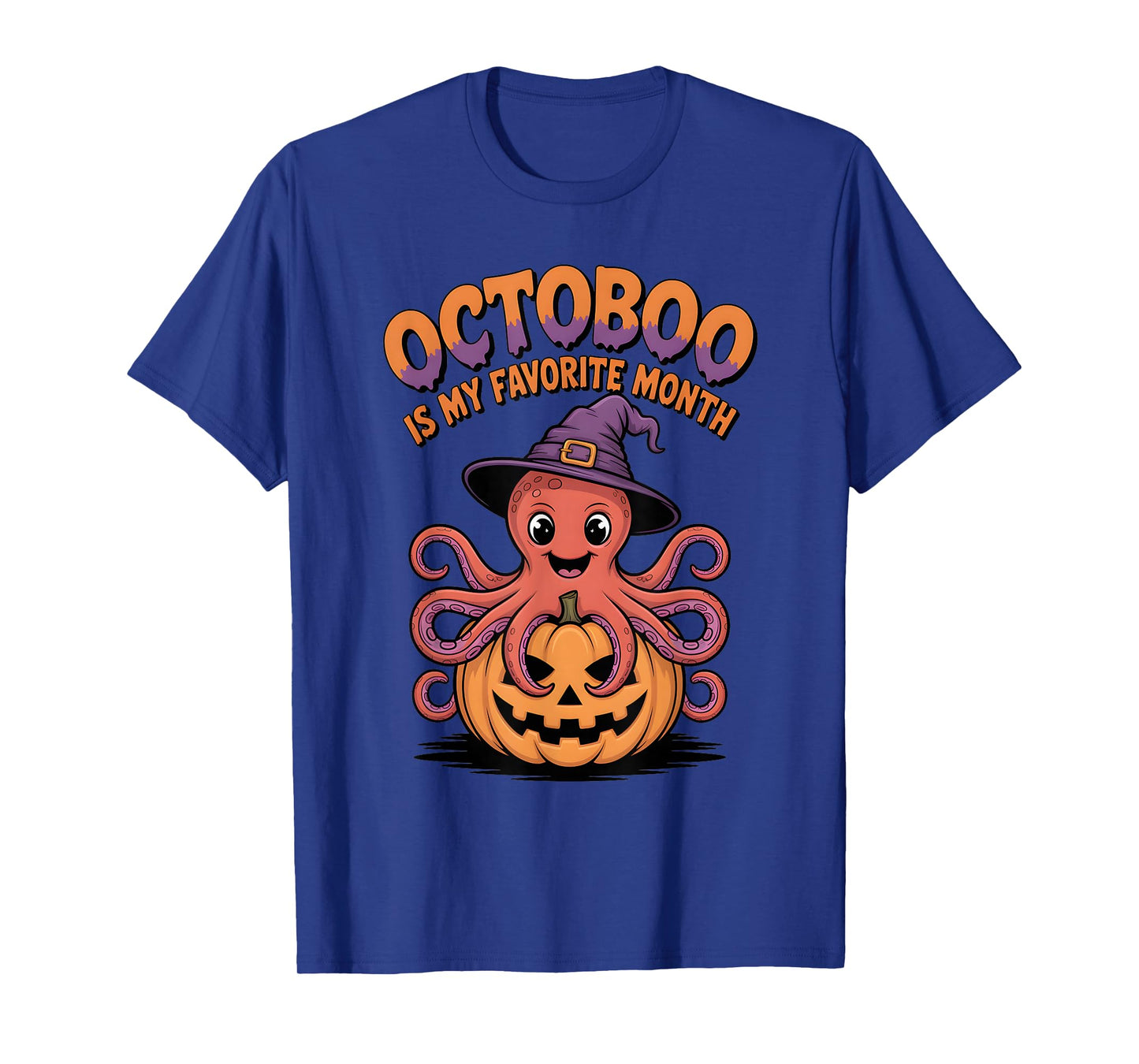 Octoboo is My Favorite Month Funny Halloween Octopus T-Shirt