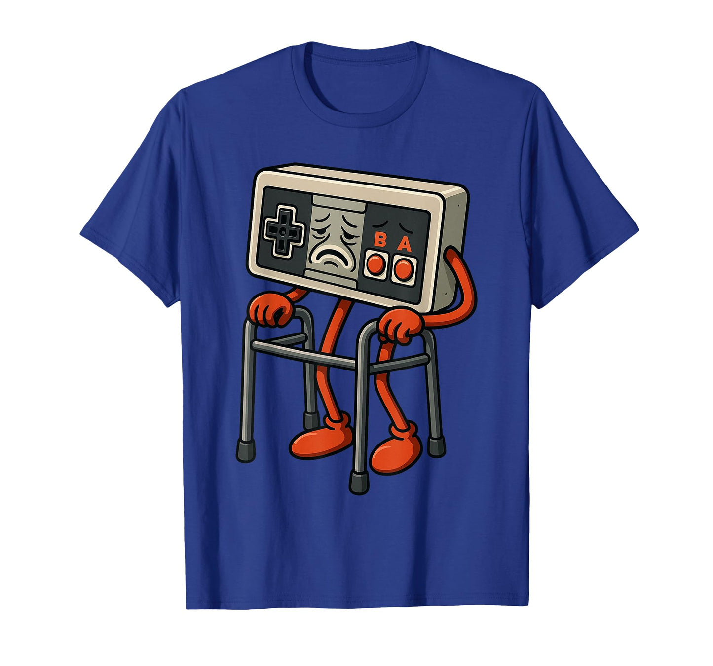 Old Gamer Gaming Retro 80s 90s Video Game Funny Controller T-Shirt