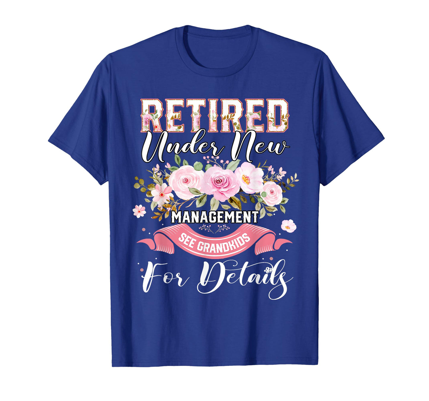 Retired 2025 Funny Retirement Floral For Women 2025 T-Shirt
