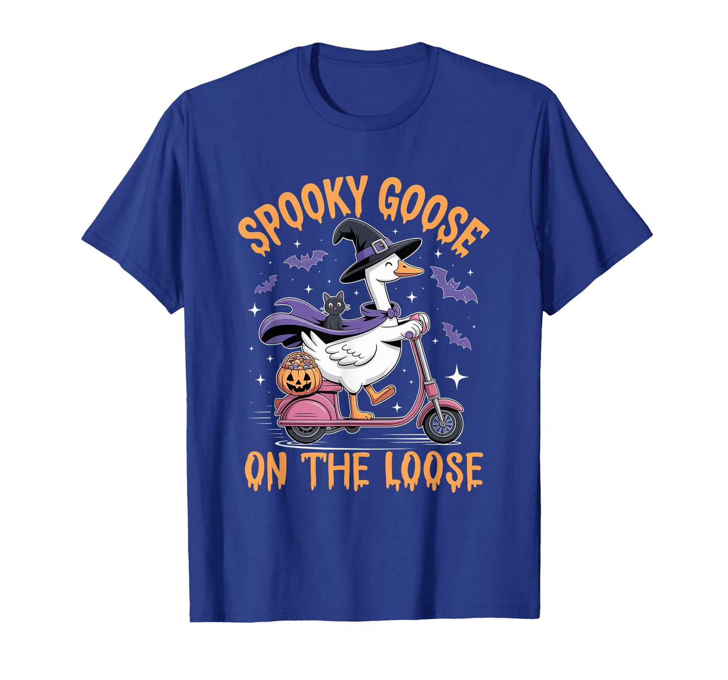 Spooky Goose On The Loose Witch Silly Goose Lover T-Shirt