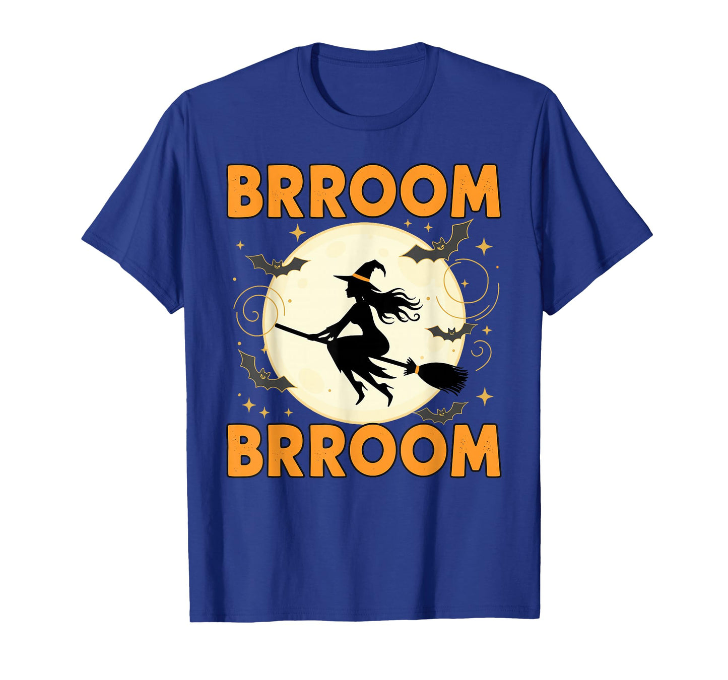 BRROOM BRROOM Witch On Broom Funny Halloween T-Shirt