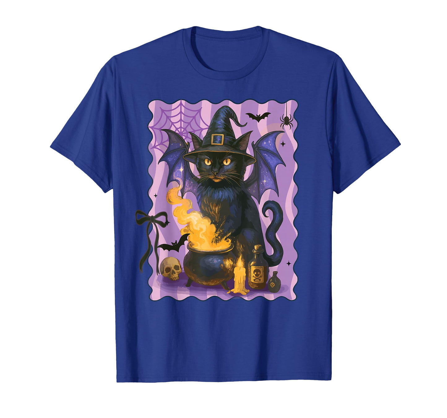 Black Cat Witch Halloween T-Shirt