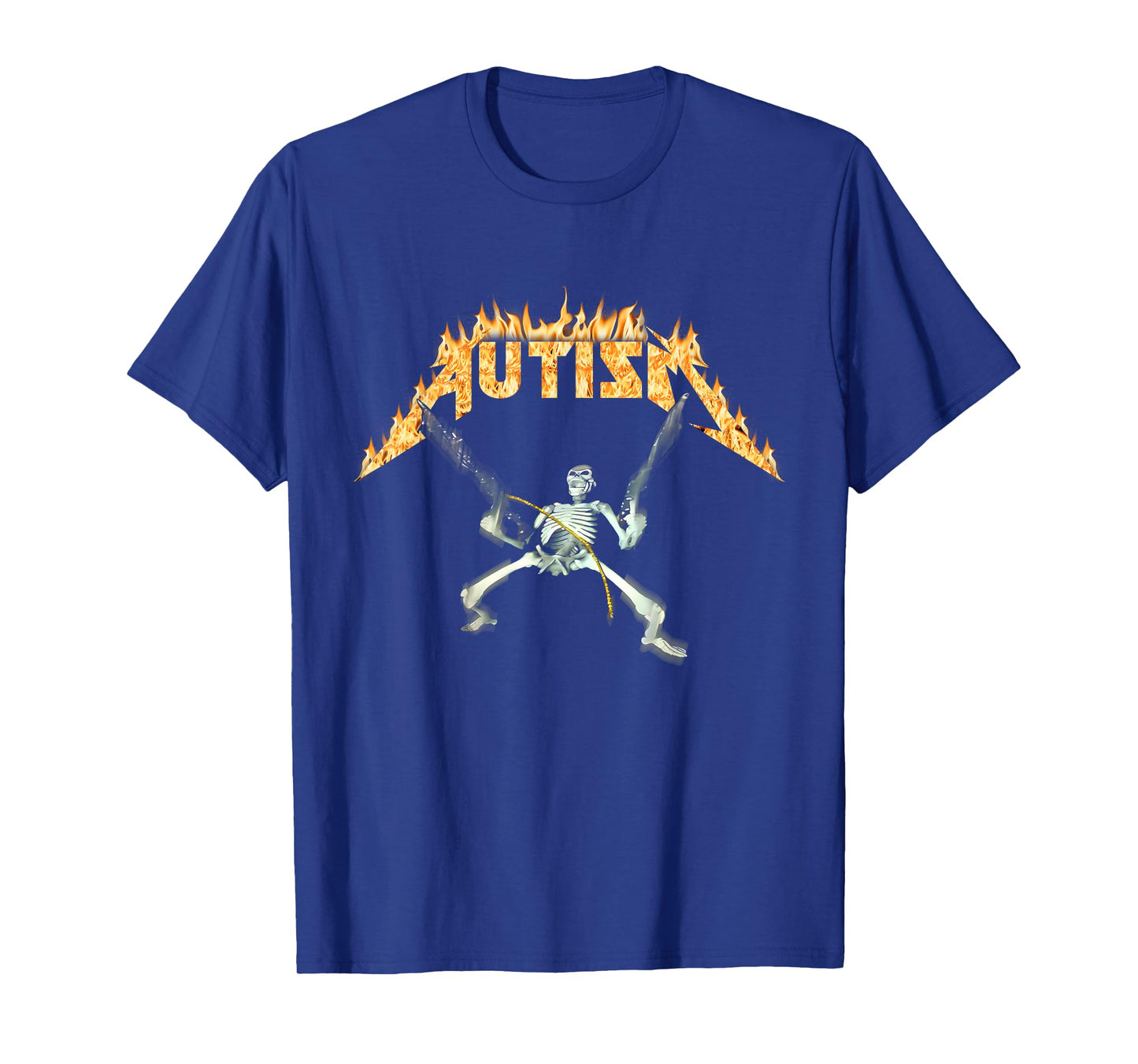 Autism Skeleton Meme Funny Men Women Kids T-Shirt