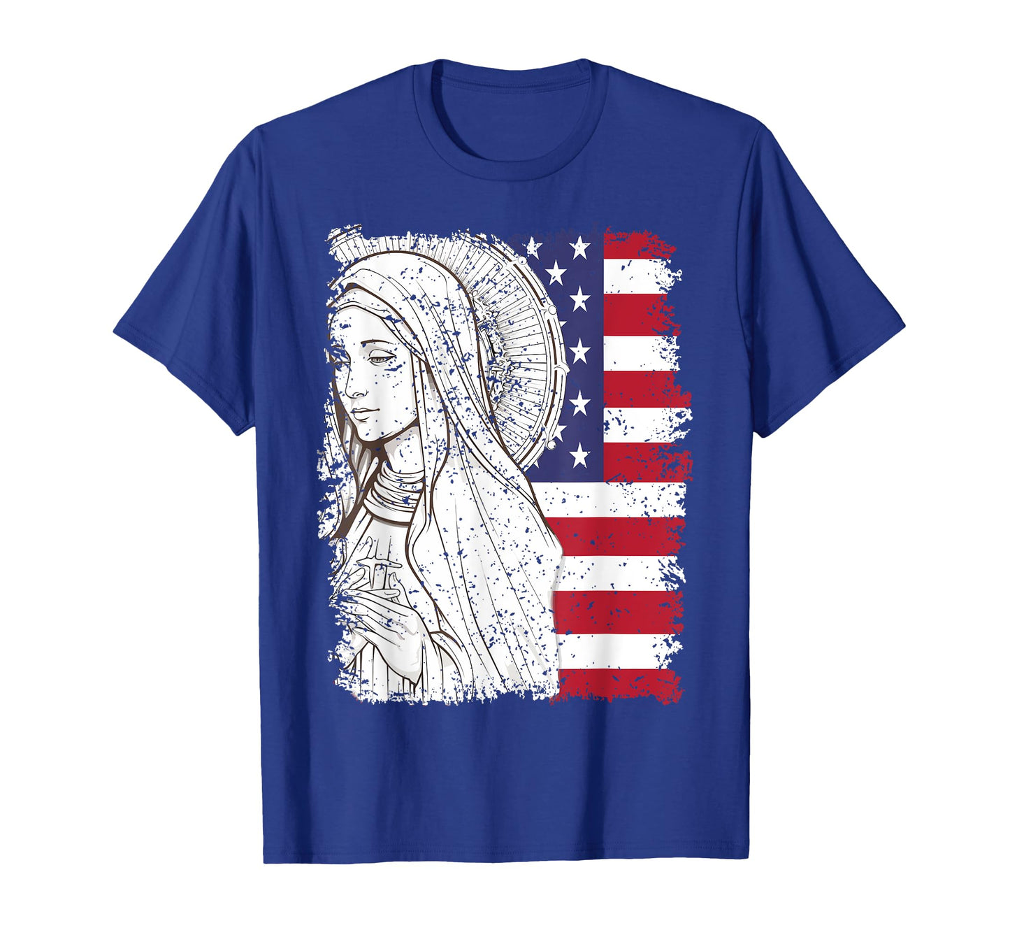 Our Lady of Fatima USA Flag T-Shirt
