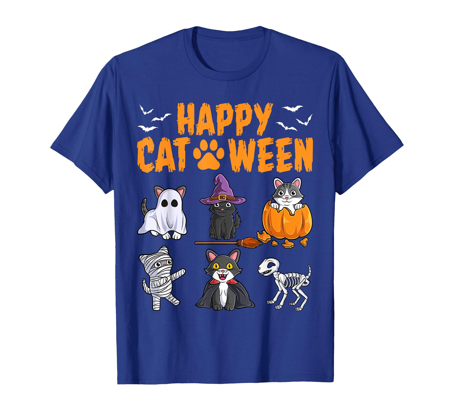 Cats Halloween Spooky Holiday Cute Kitten Cat Halloween T-Shirt