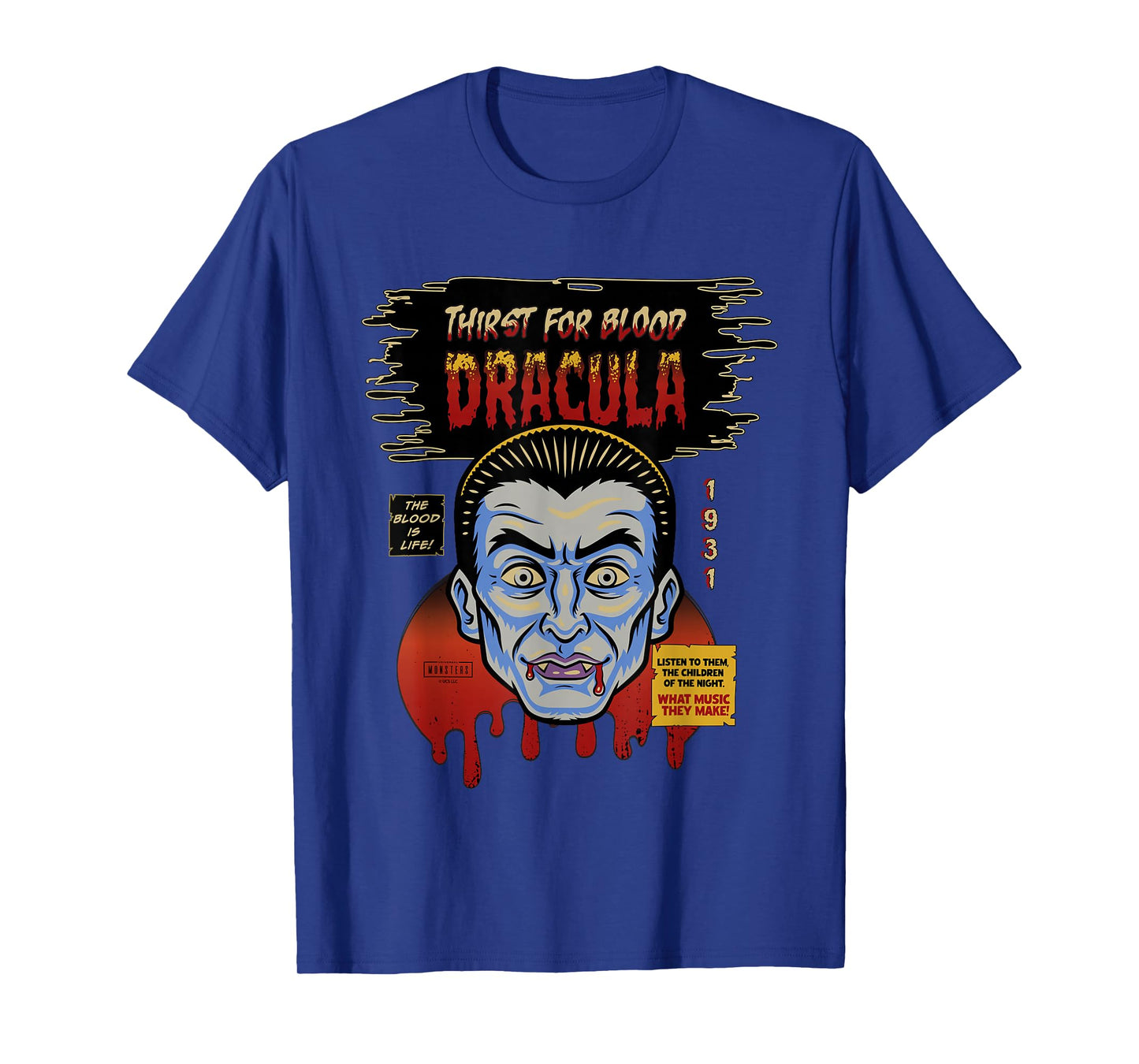 Universal Monsters Dracula Vintage Halloween Mask T-Shirt