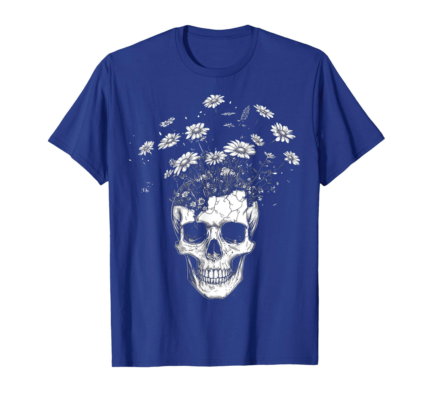 Goth Skeleton Floral Gothic T-Shirt