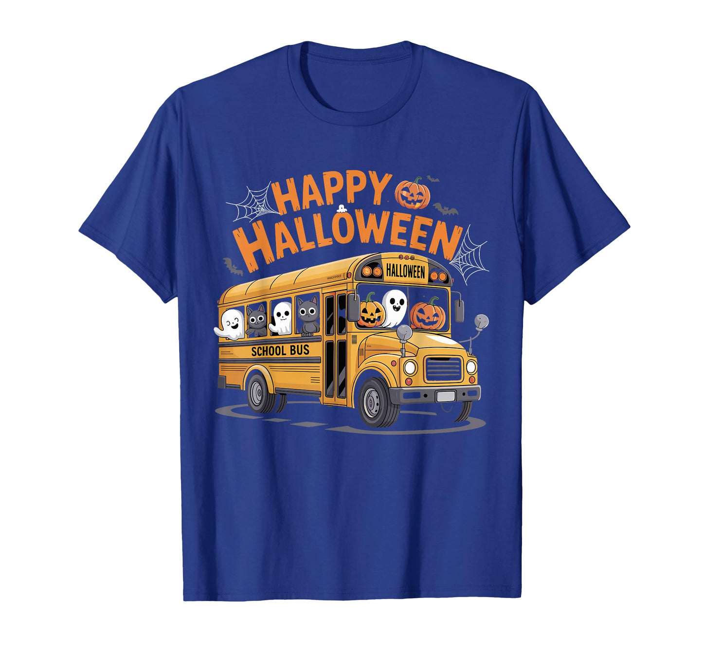 Teacher Halloween School Bus Driver Cute Ghost Witch Party T-Shirt