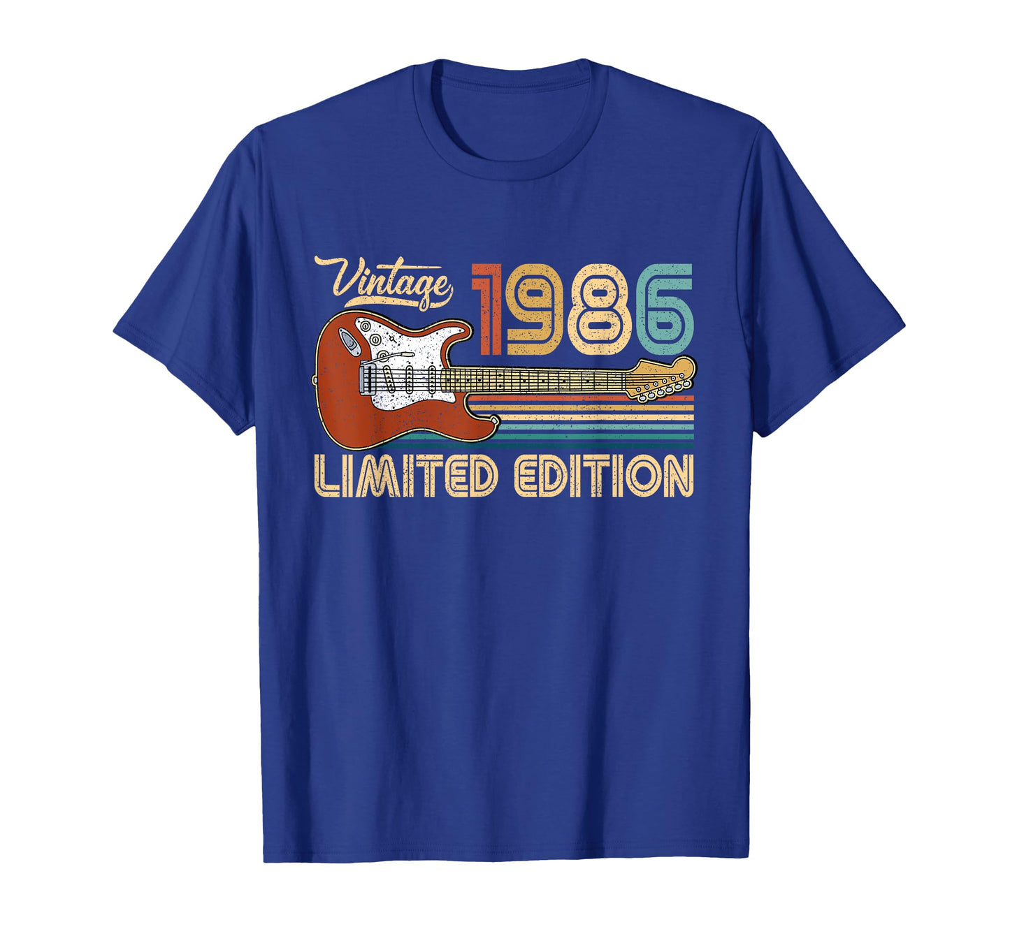 40 Years Old Vintage Made In 1986 Funny 40th Birthday Guitar T-Shirt