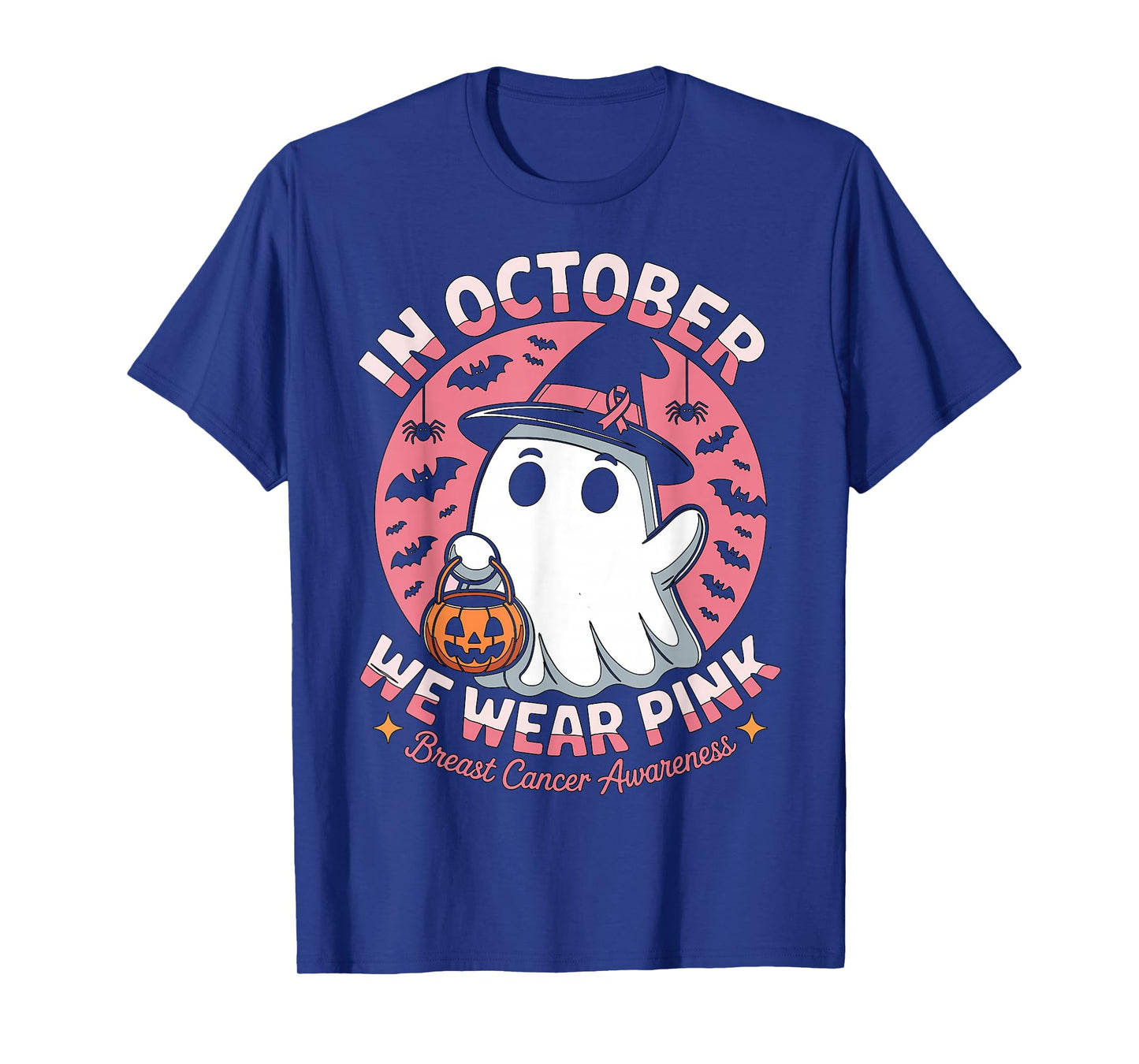 in October We Wear Pink Shirt Breast Cancer Shirts for Women T-Shirt