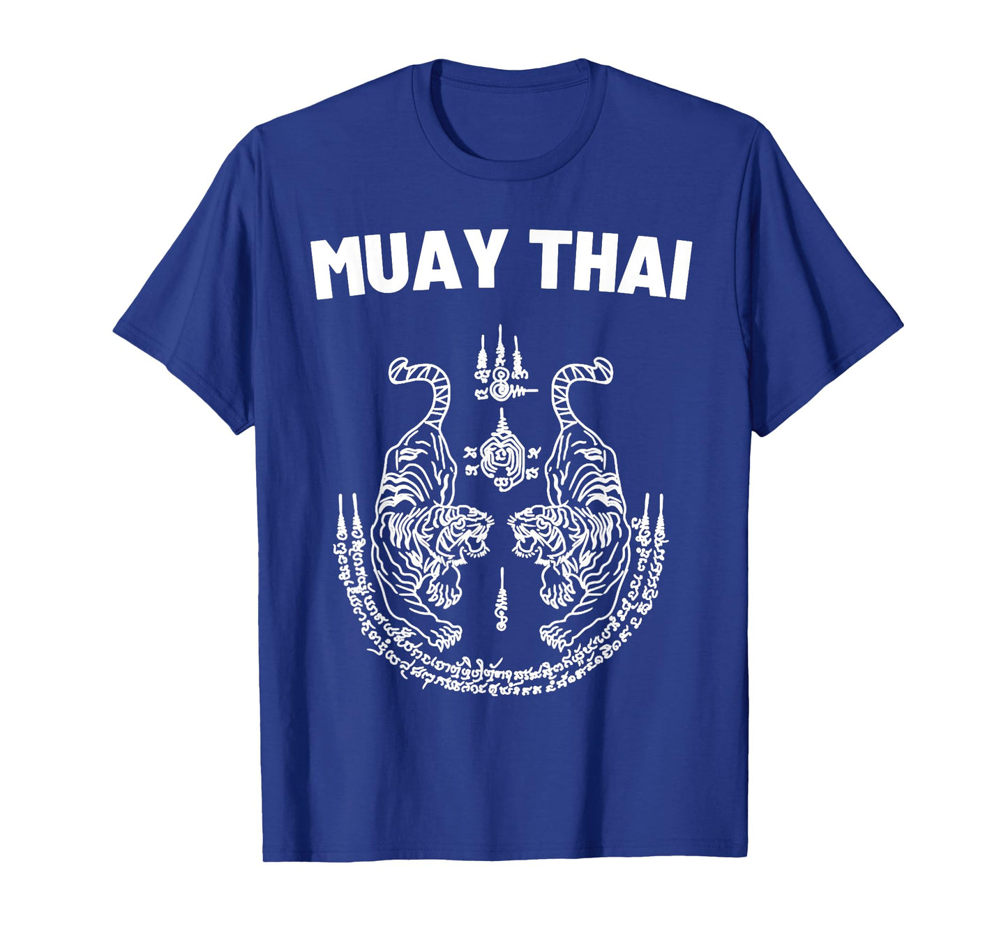 Sak Yant Muay Thai Art Tattoo Twin Tiger Kickboxing Thailand T-Shirt