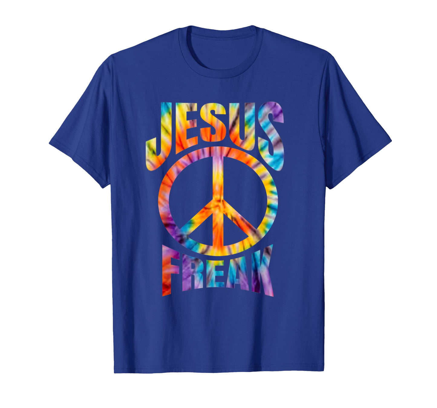 Jesus Freak - Christian Retro Tie Dye Lettering T-Shirt