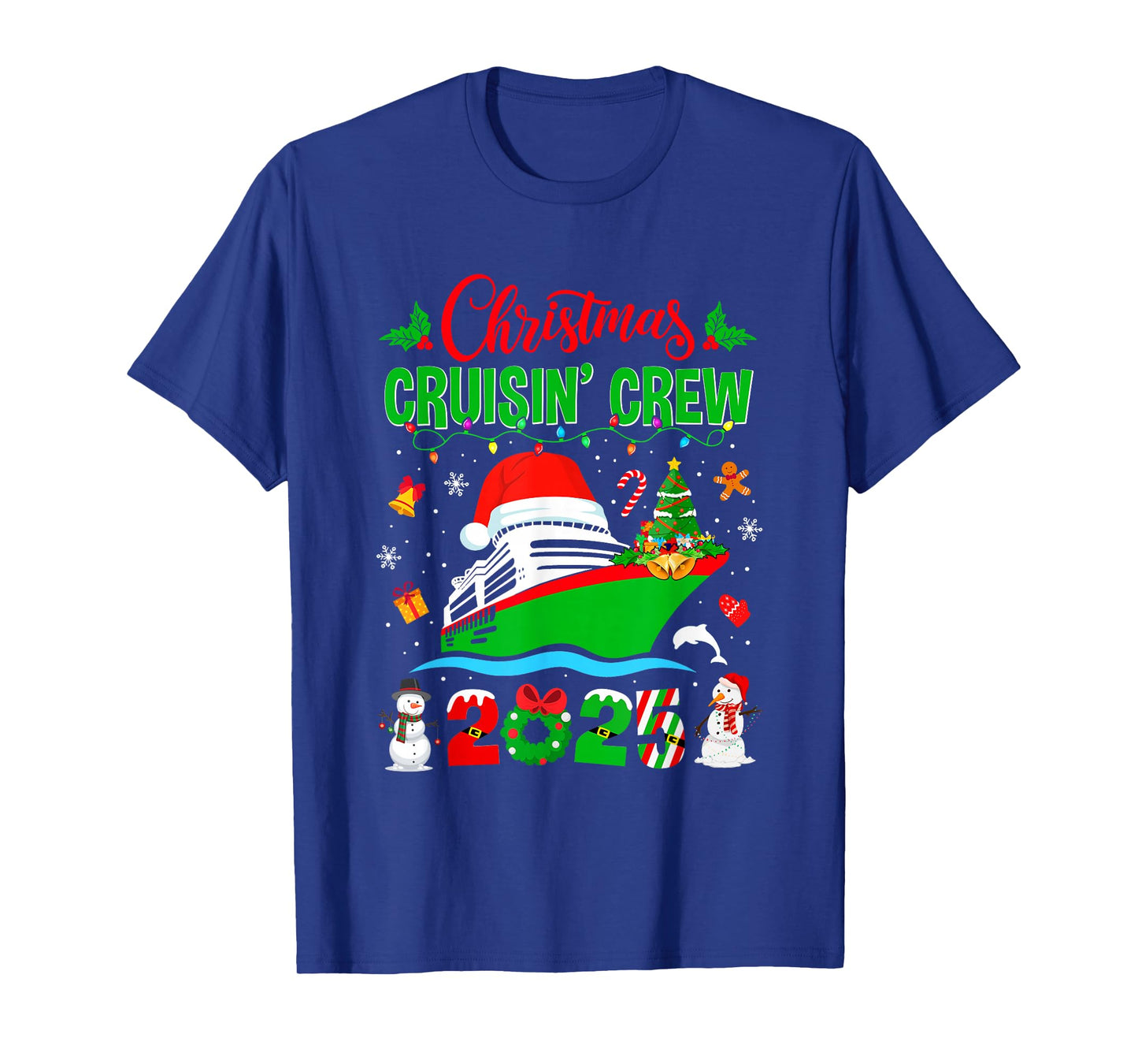 Merry Cruisemas Cruise 2025 Funny Christmas Cruisin Crew T-Shirt