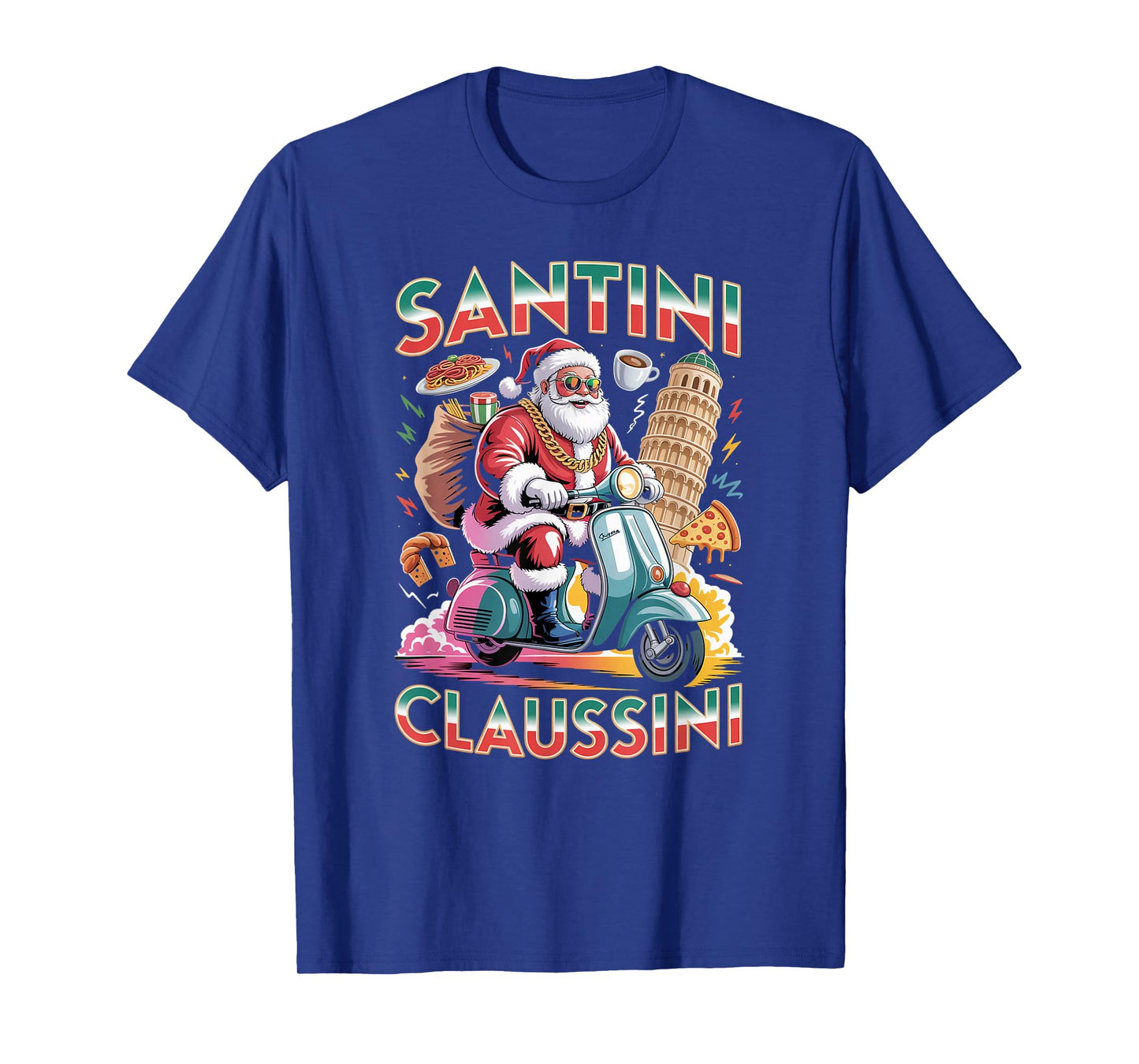 Italian Brainrot Christmas Santini Claussini Funny Santa T-Shirt