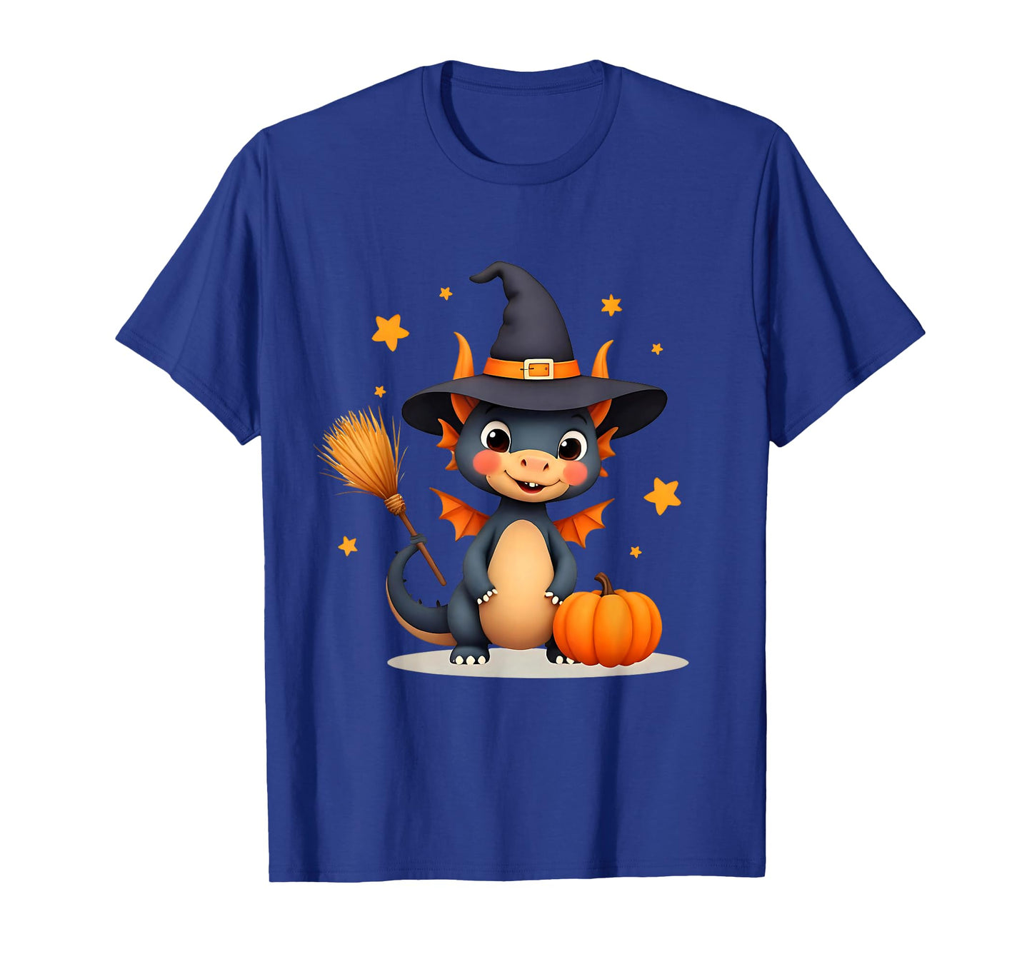Cute Dragon Witch Pumpkins Halloween Matching Family Kids T-Shirt