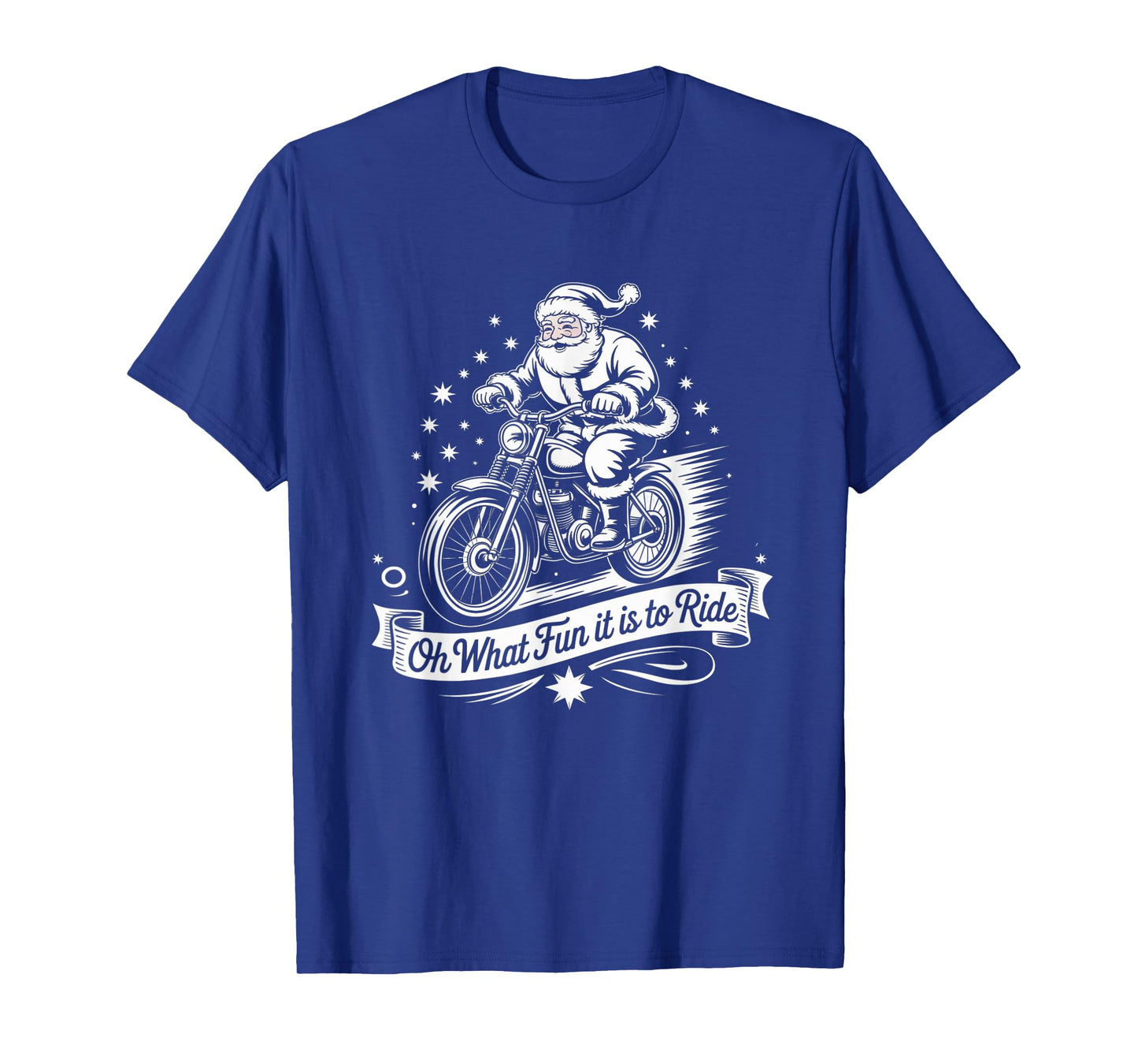 Motorcycle Christmas Santa Oh What Fun It is to Ride T-Shirt