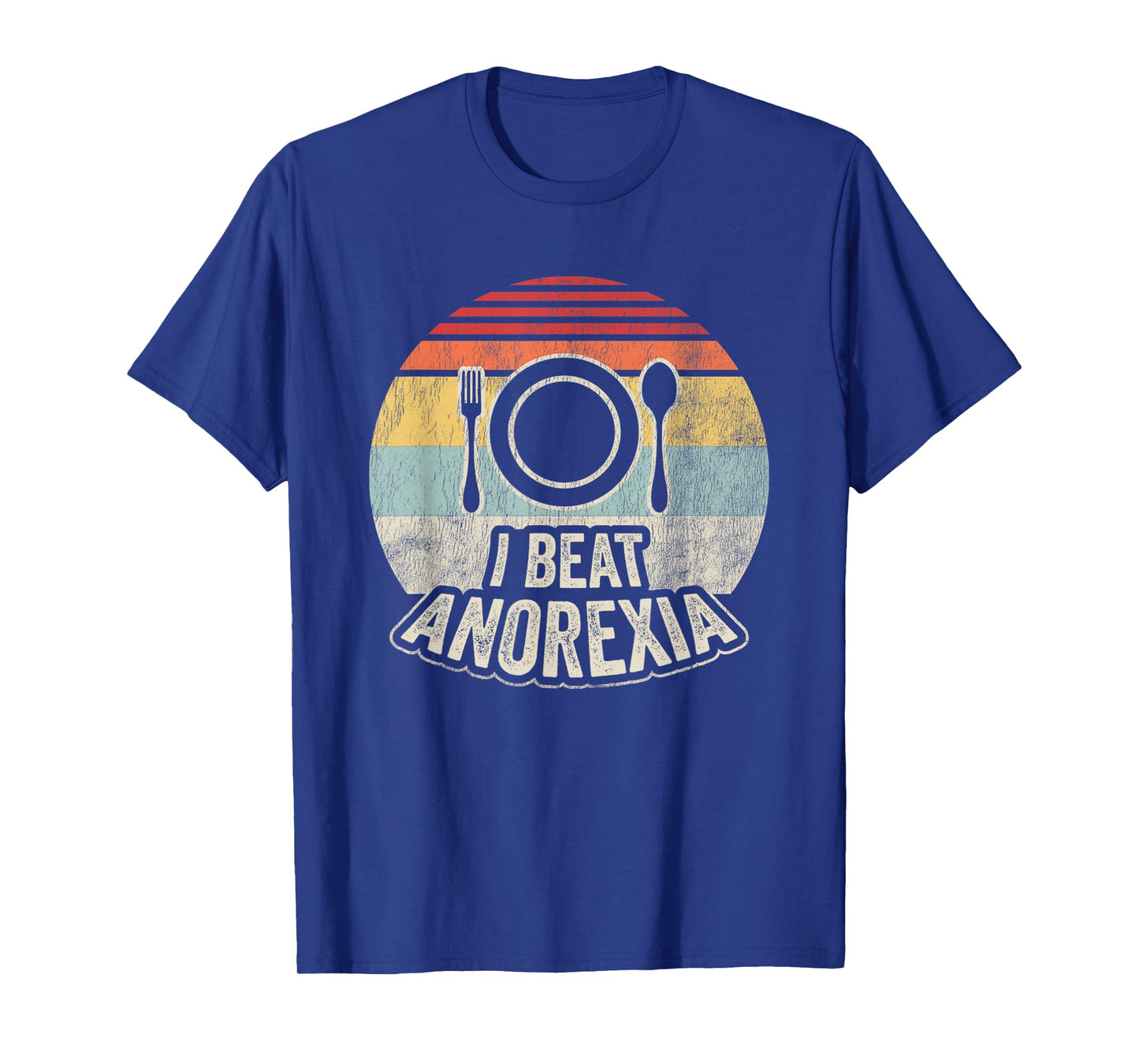 I Beat Anorexia Funny Retro Humor T-Shirt