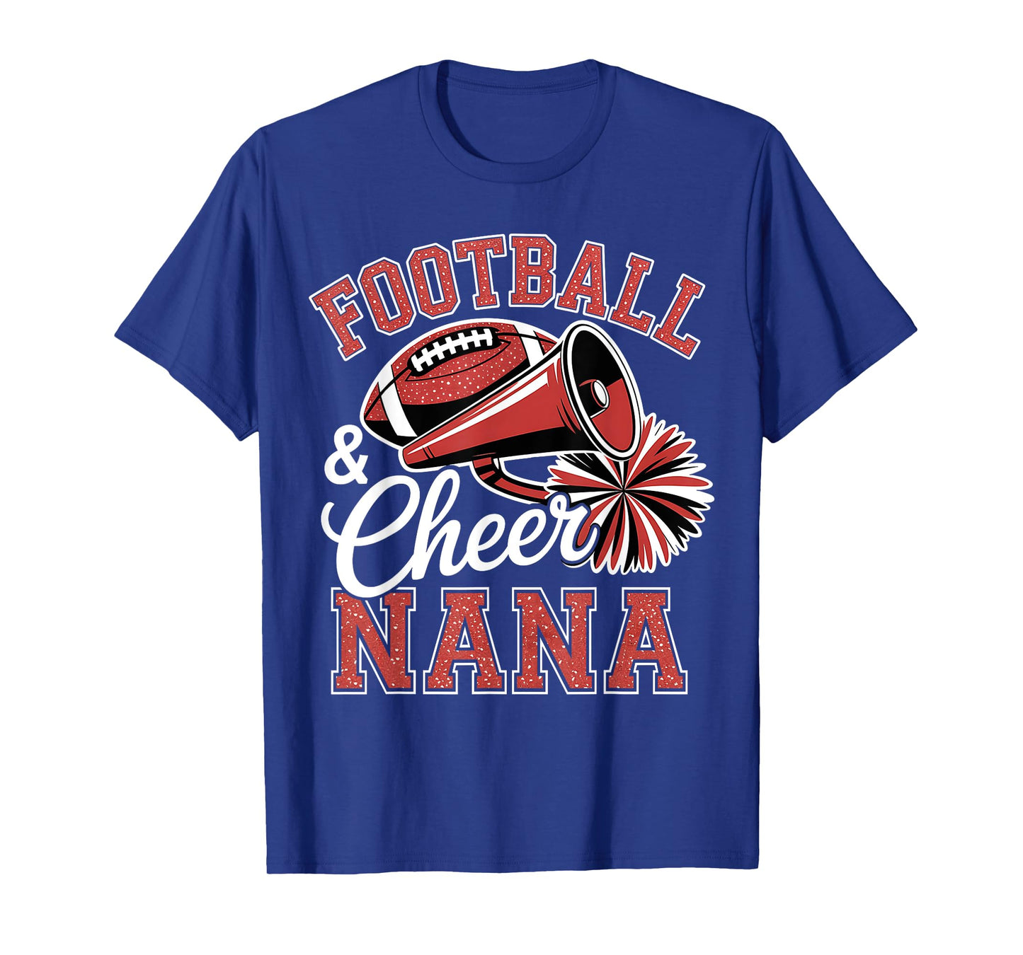 Football Cheer Nana for Women Men Vintage Cheerleader T-Shirt