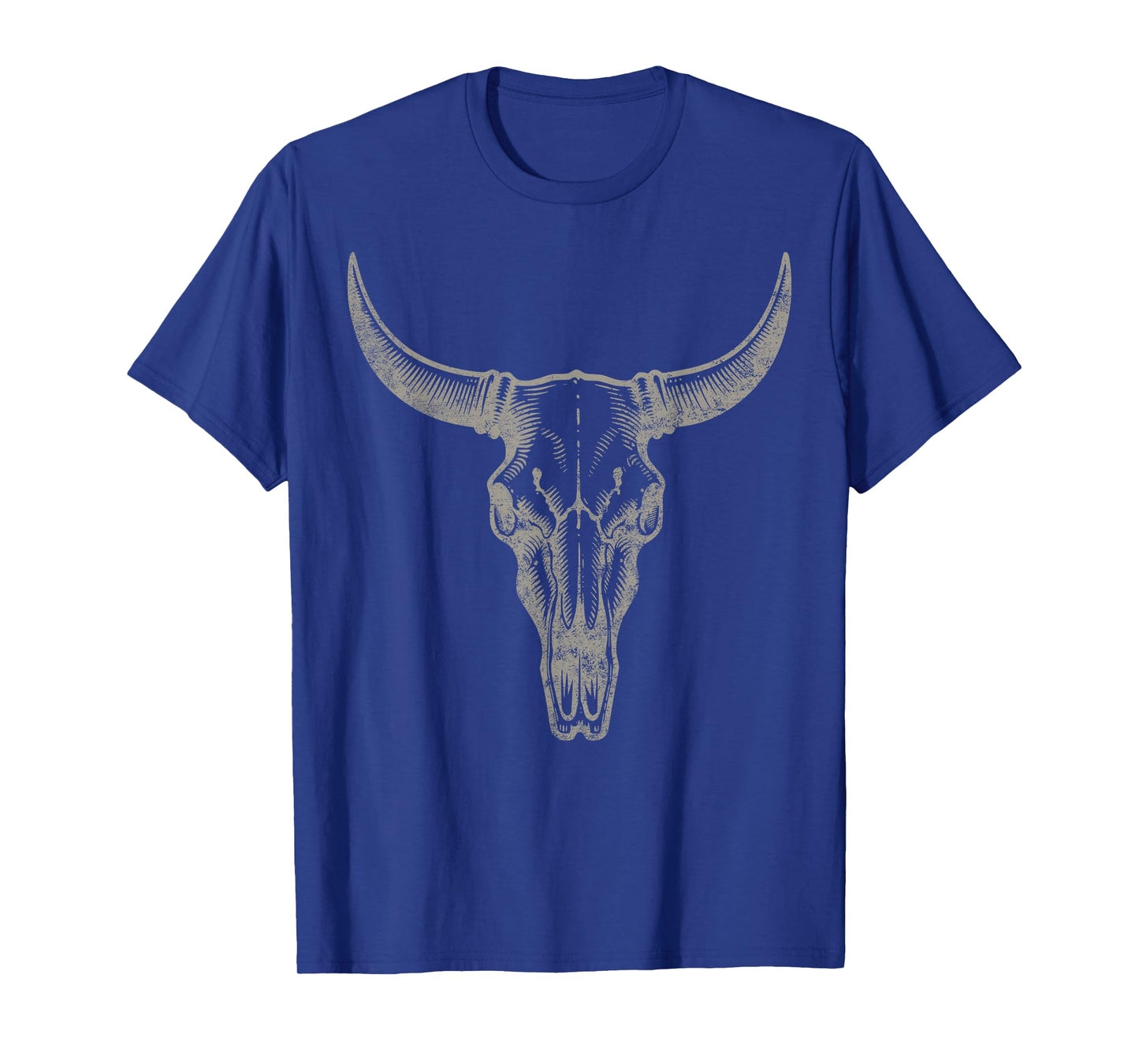 Cowgirl Cowboy Vintage Women Men Western Cow Skull Graphic T-Shirt